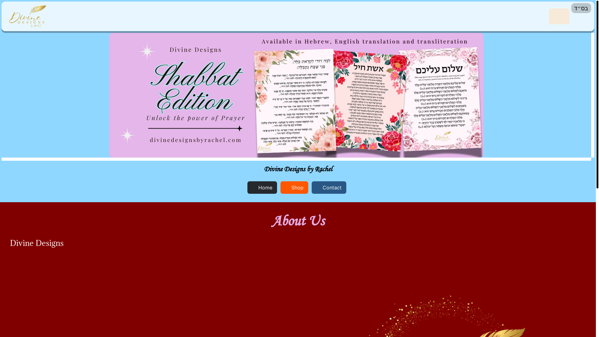 website screenshot of https://divine-designs.pages.dev/