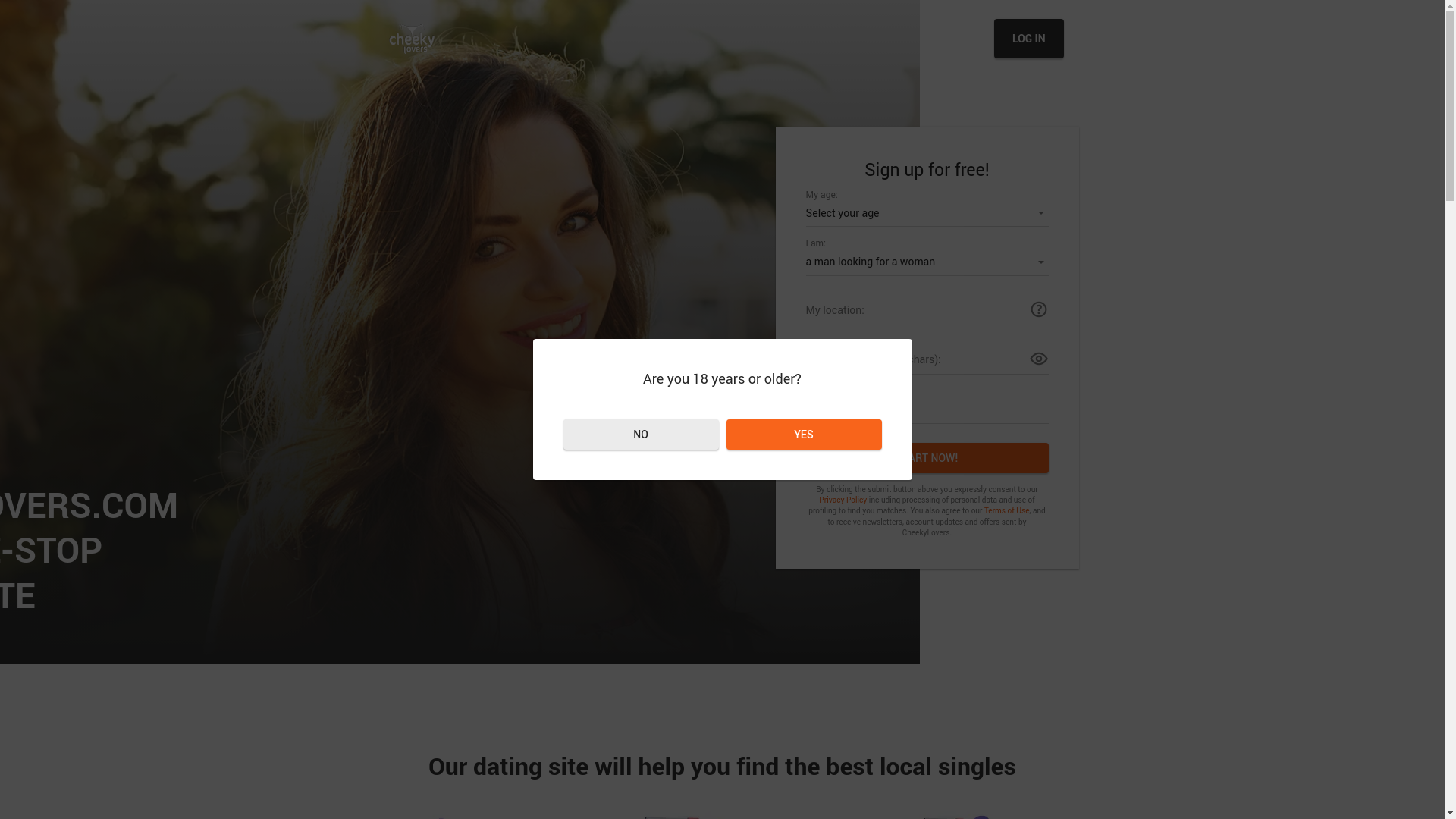 website screenshot of https://www.cheekylovers.com/