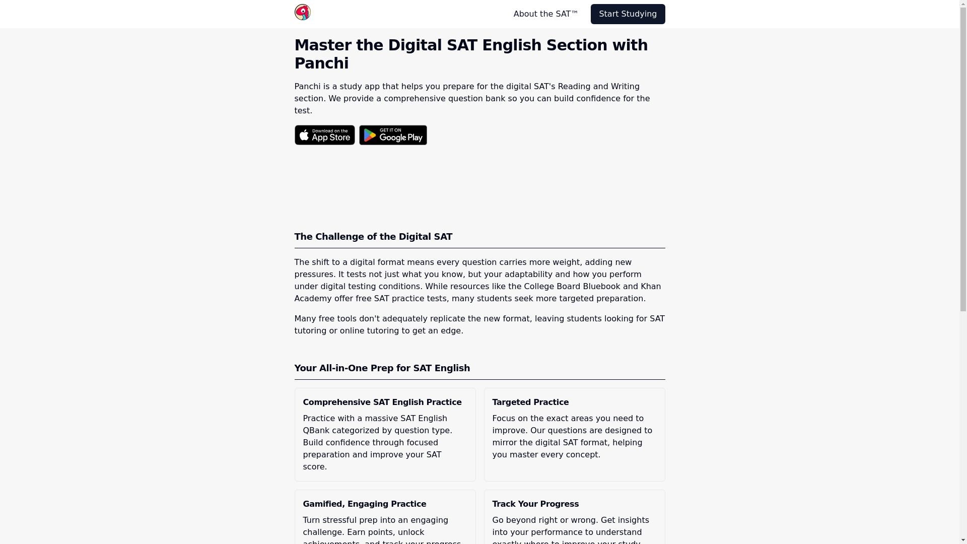 website screenshot of https://panchi.pages.dev/