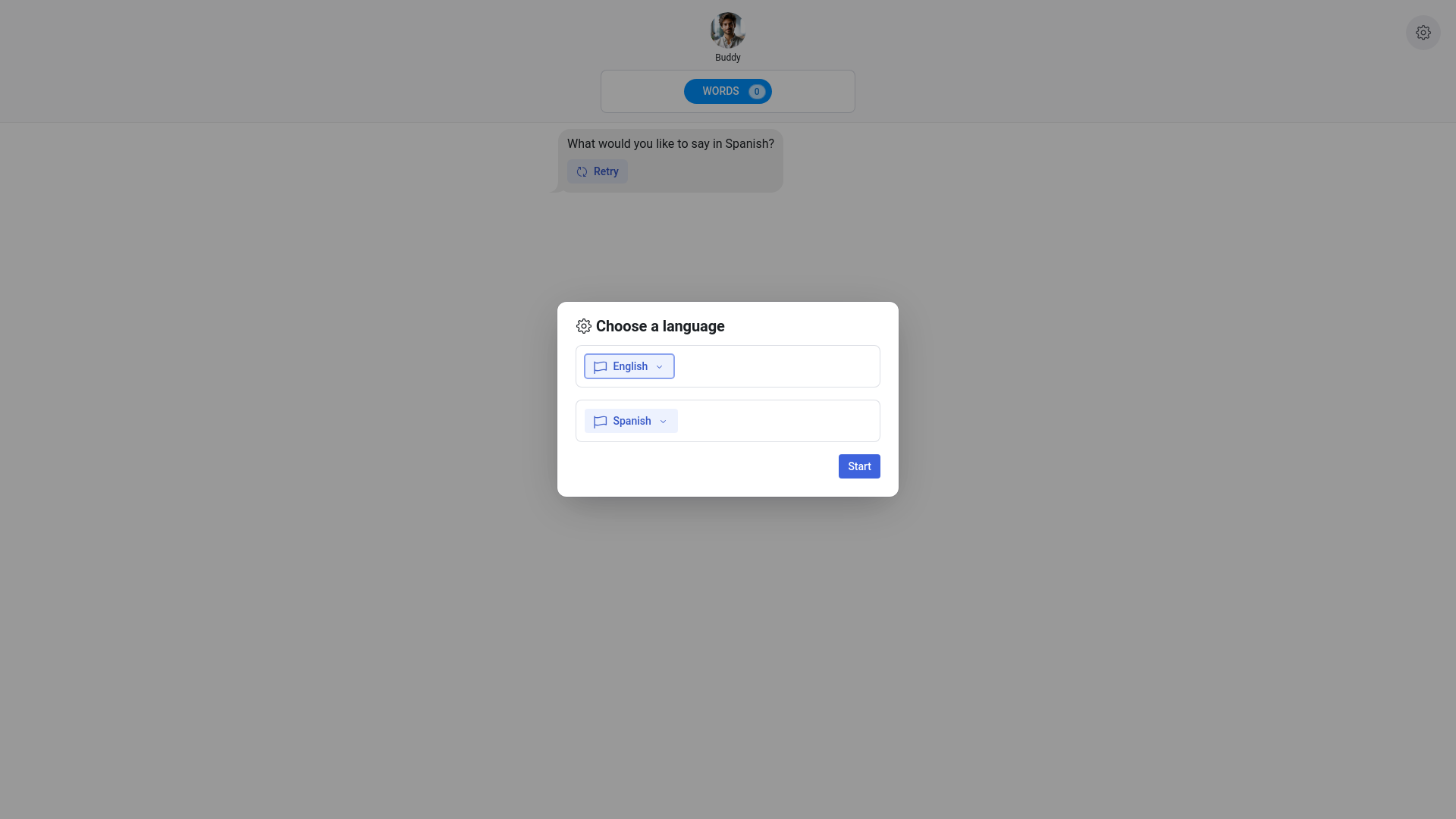 website screenshot of https://lingua-franky-ui.pages.dev/