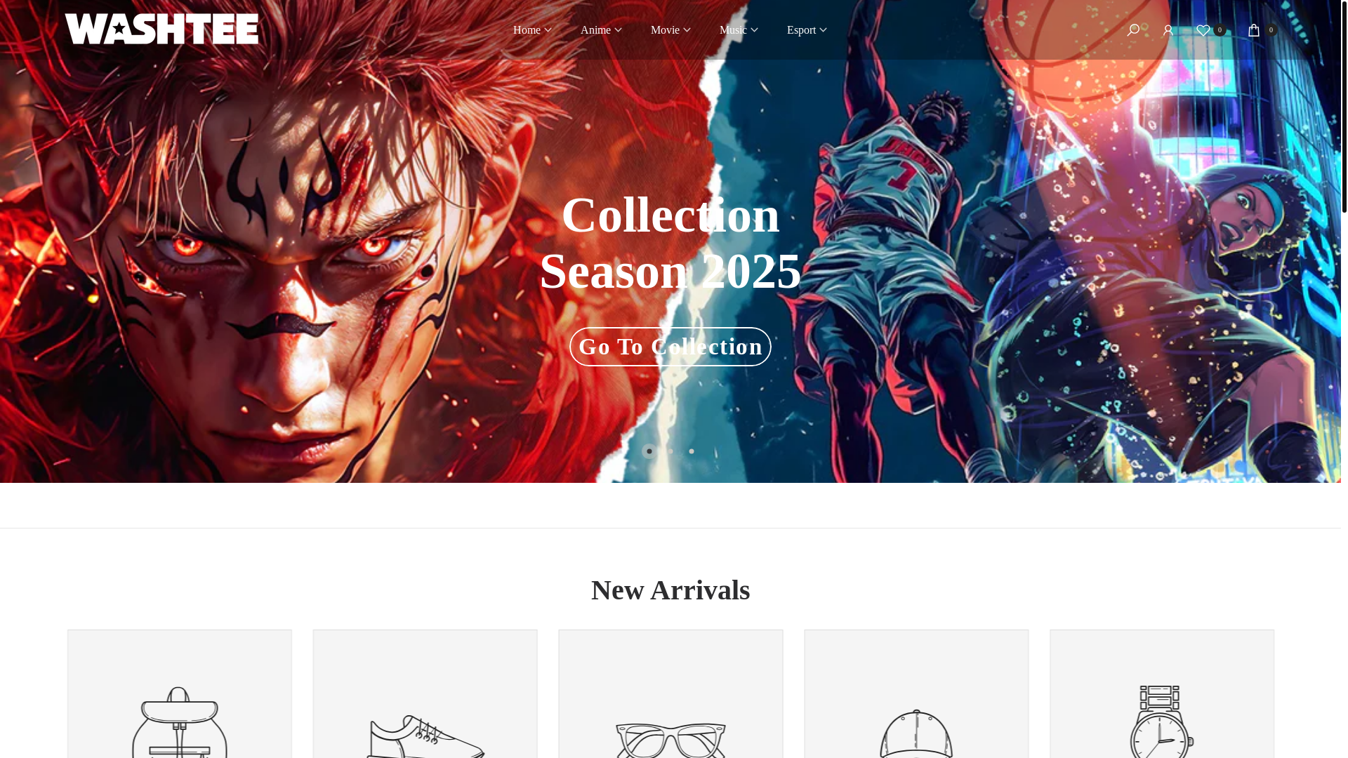 website screenshot of https://washtee.us/