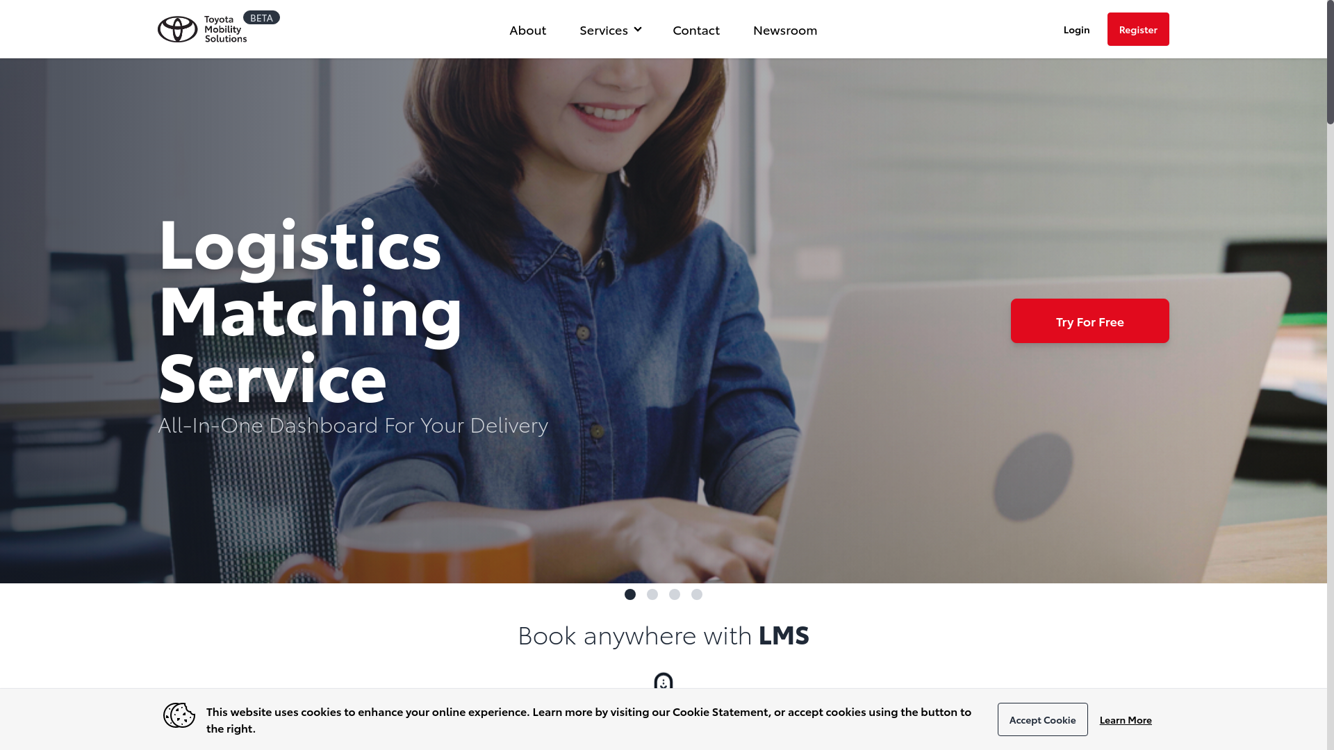 website screenshot of https://tmsph-lms-customer.pages.dev/