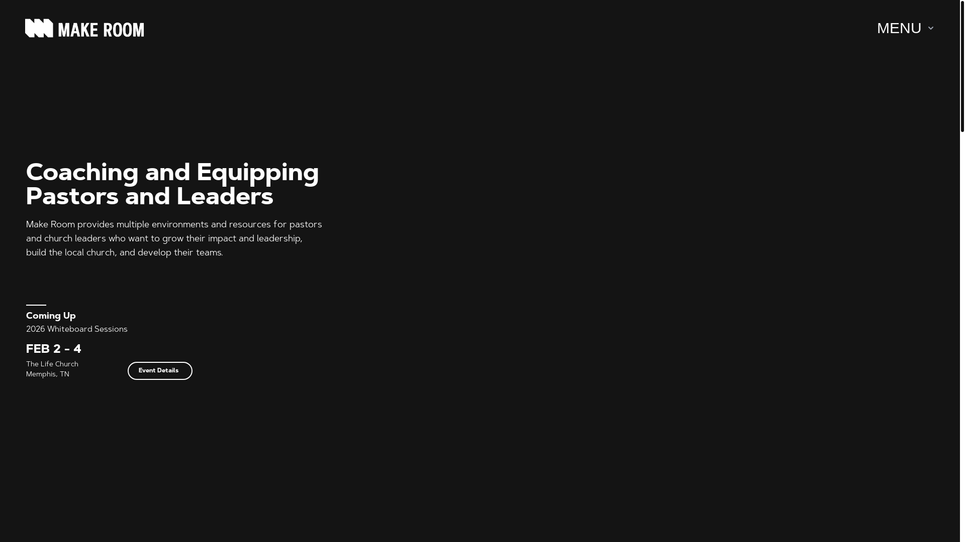 website screenshot of https://makeroomleaders.com/