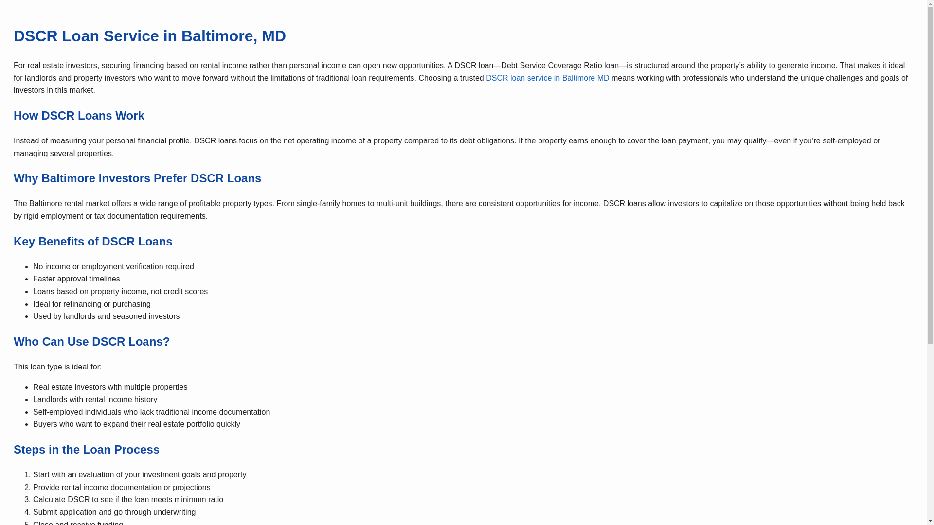 website screenshot of https://dscr-loan-baltimore-ma.pages.dev/
