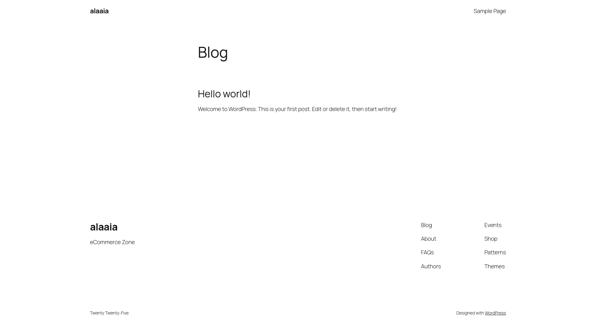 website screenshot of https://alaaia.net/