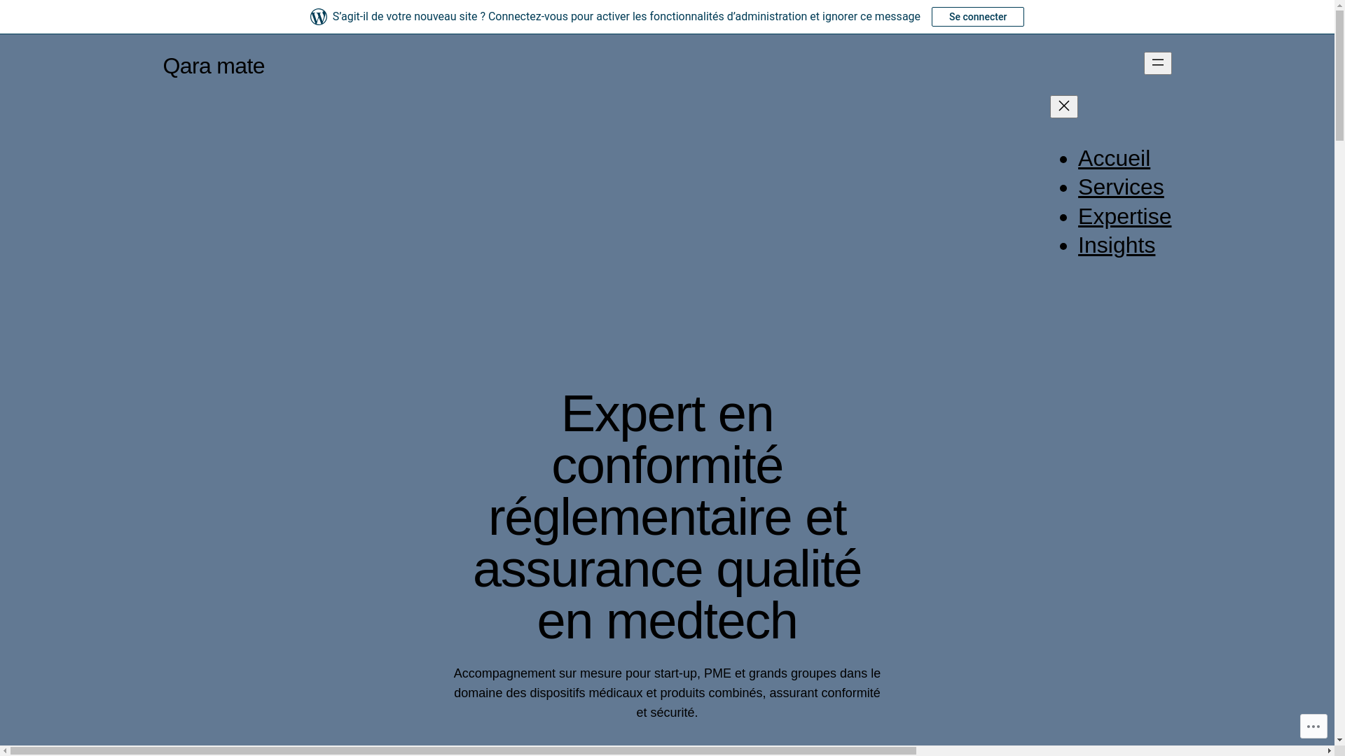 website screenshot of https://qaramate.org/