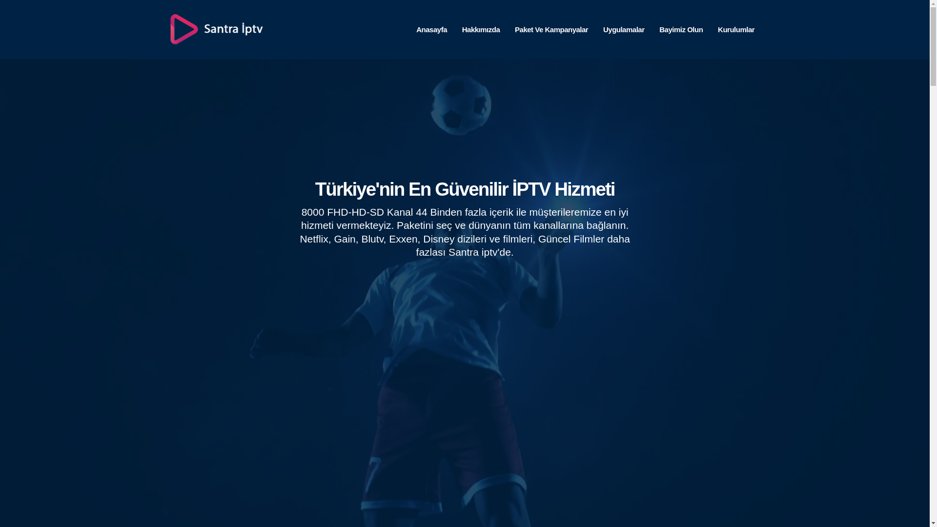 website screenshot of https://santraiptv1.pages.dev/