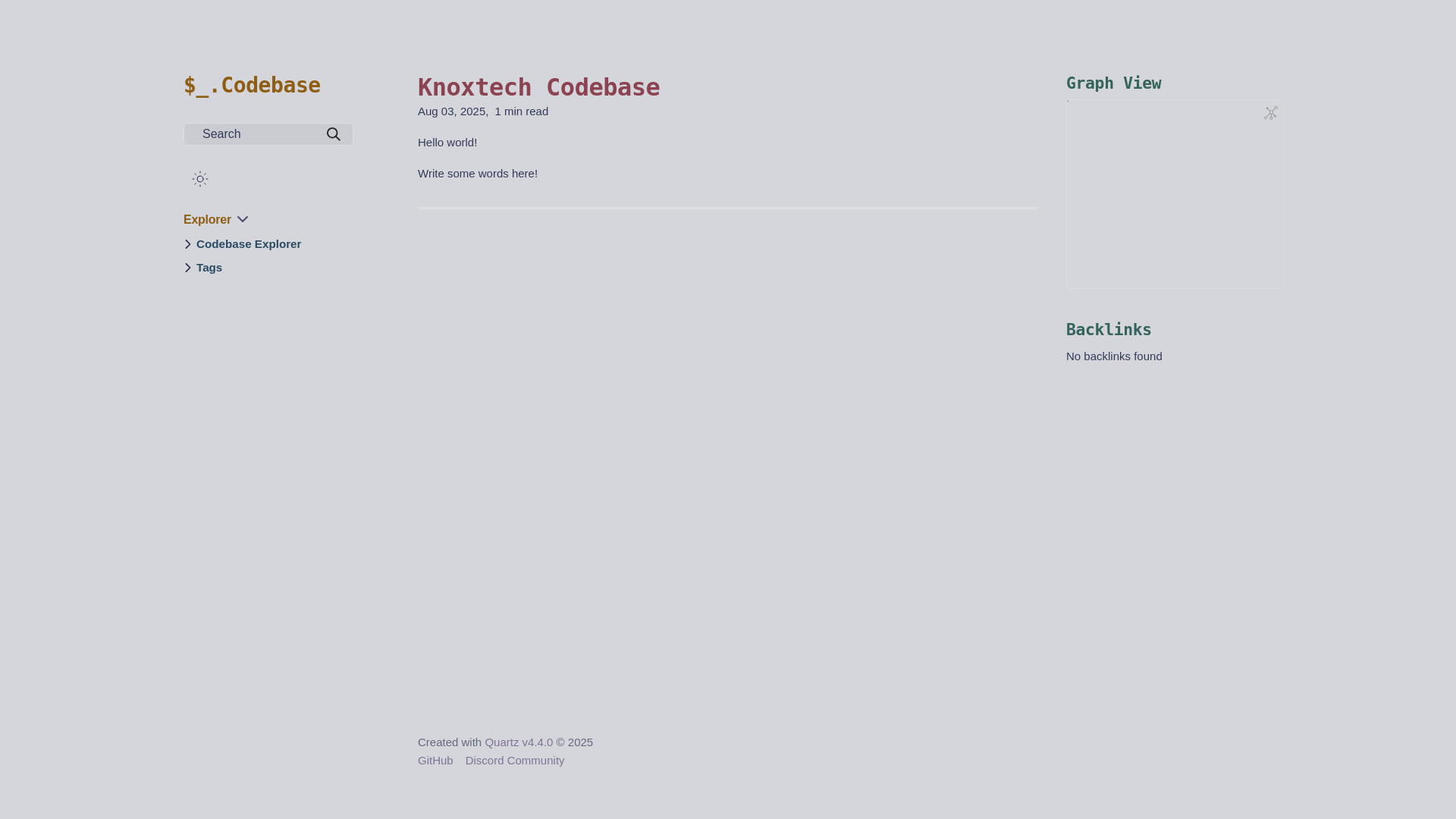 website screenshot of https://gh-pages-codebase.pages.dev/