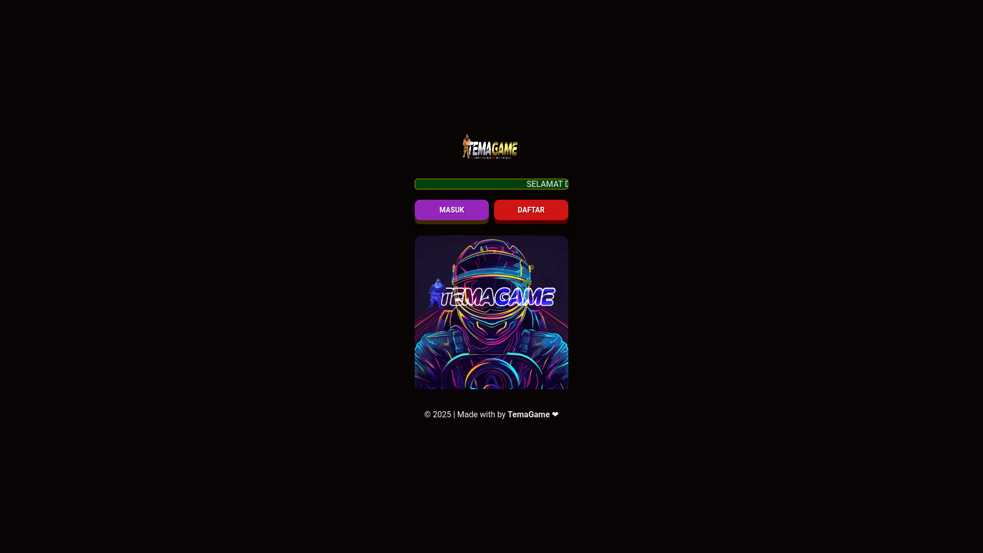 website screenshot of https://temagame.pages.dev/