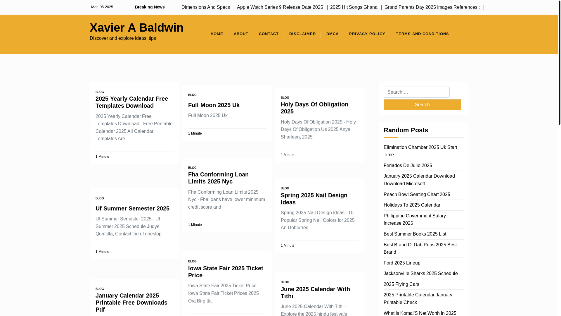 website screenshot of https://xavierabaldwin.pages.dev/