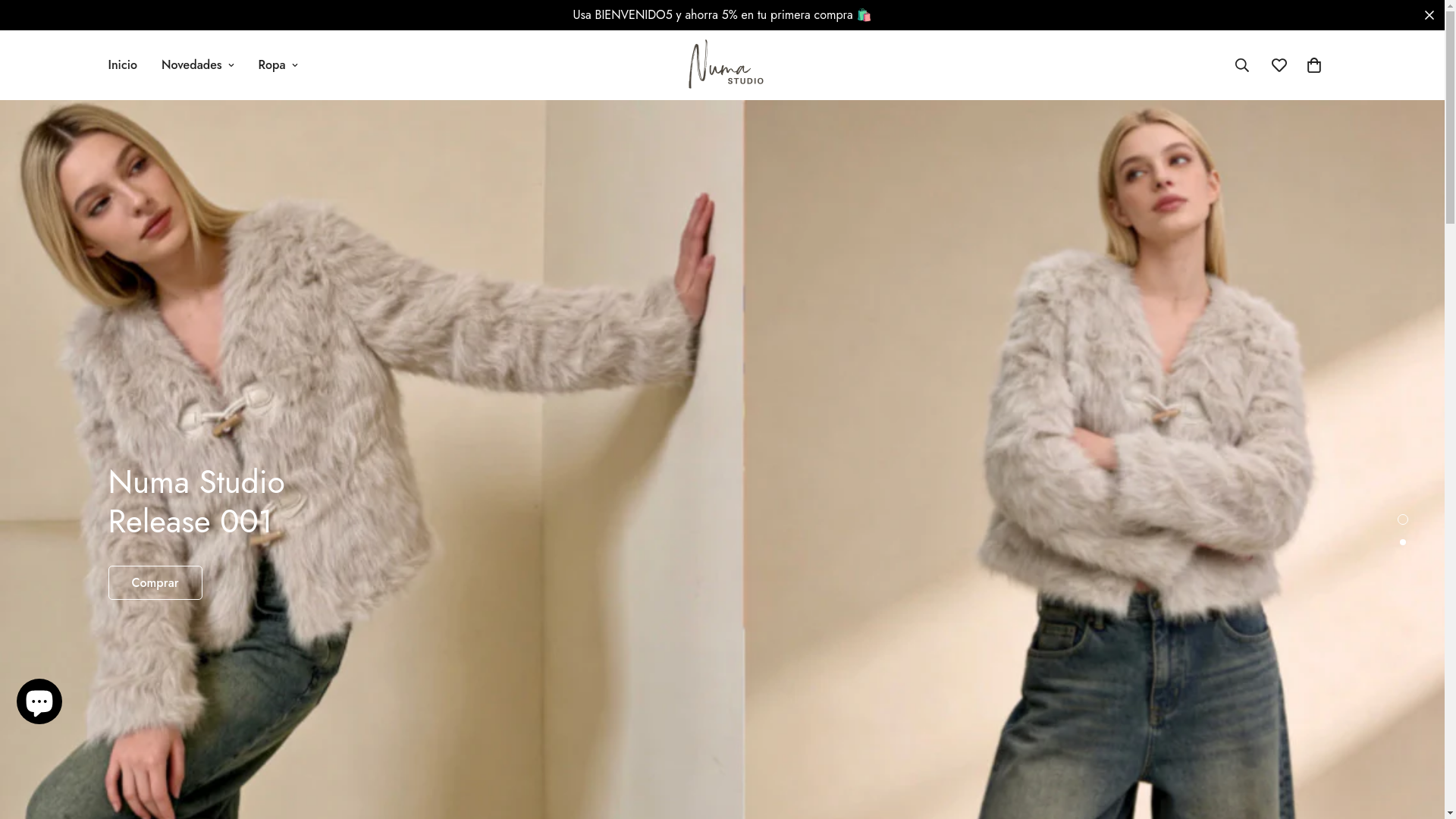 website screenshot of https://numastudiospain.com/