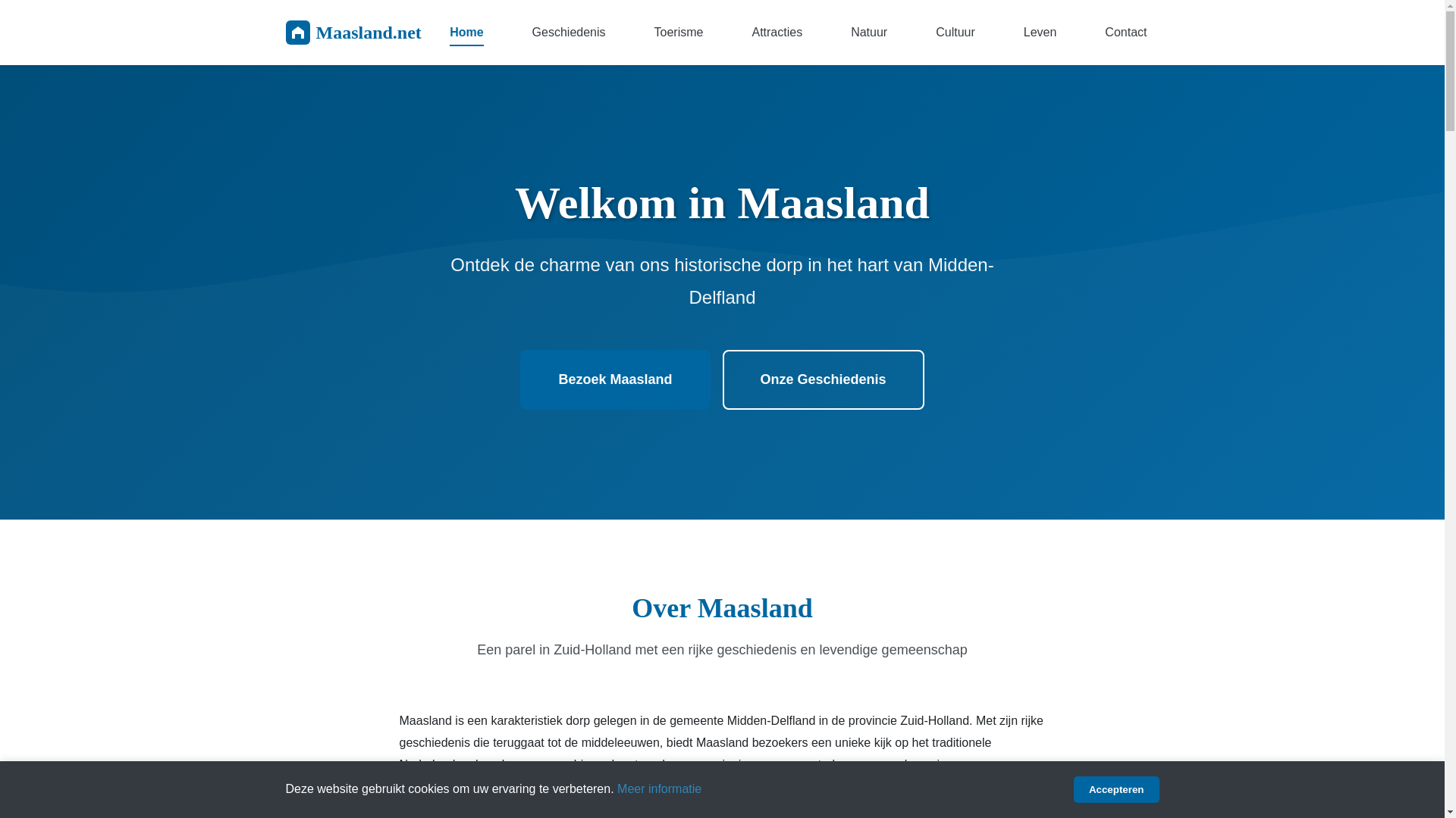 website screenshot of https://maasland.pages.dev/