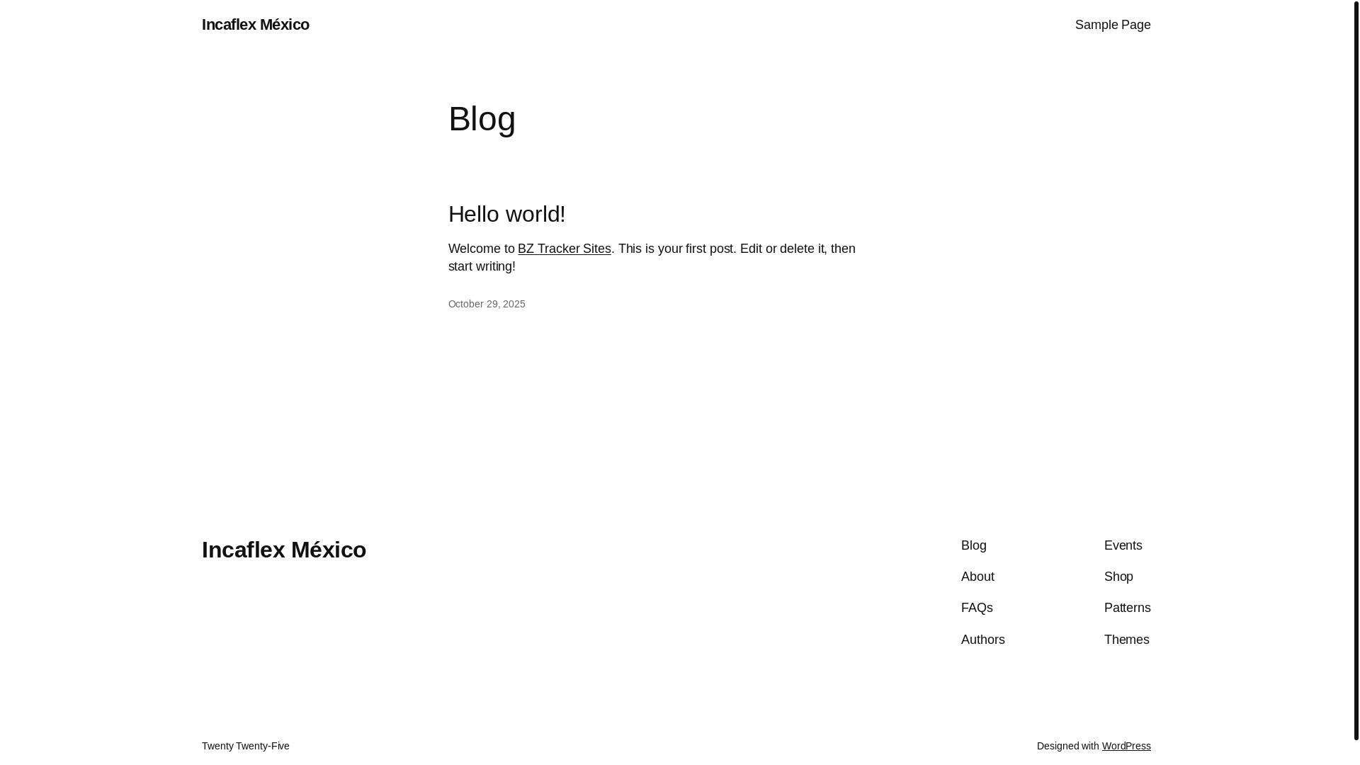 website screenshot of https://incaflexmexico.com/