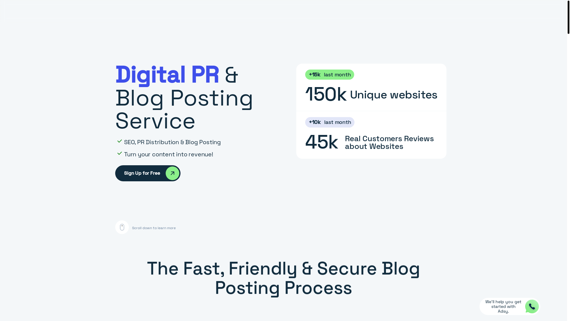 website screenshot of https://adsy-network.com/