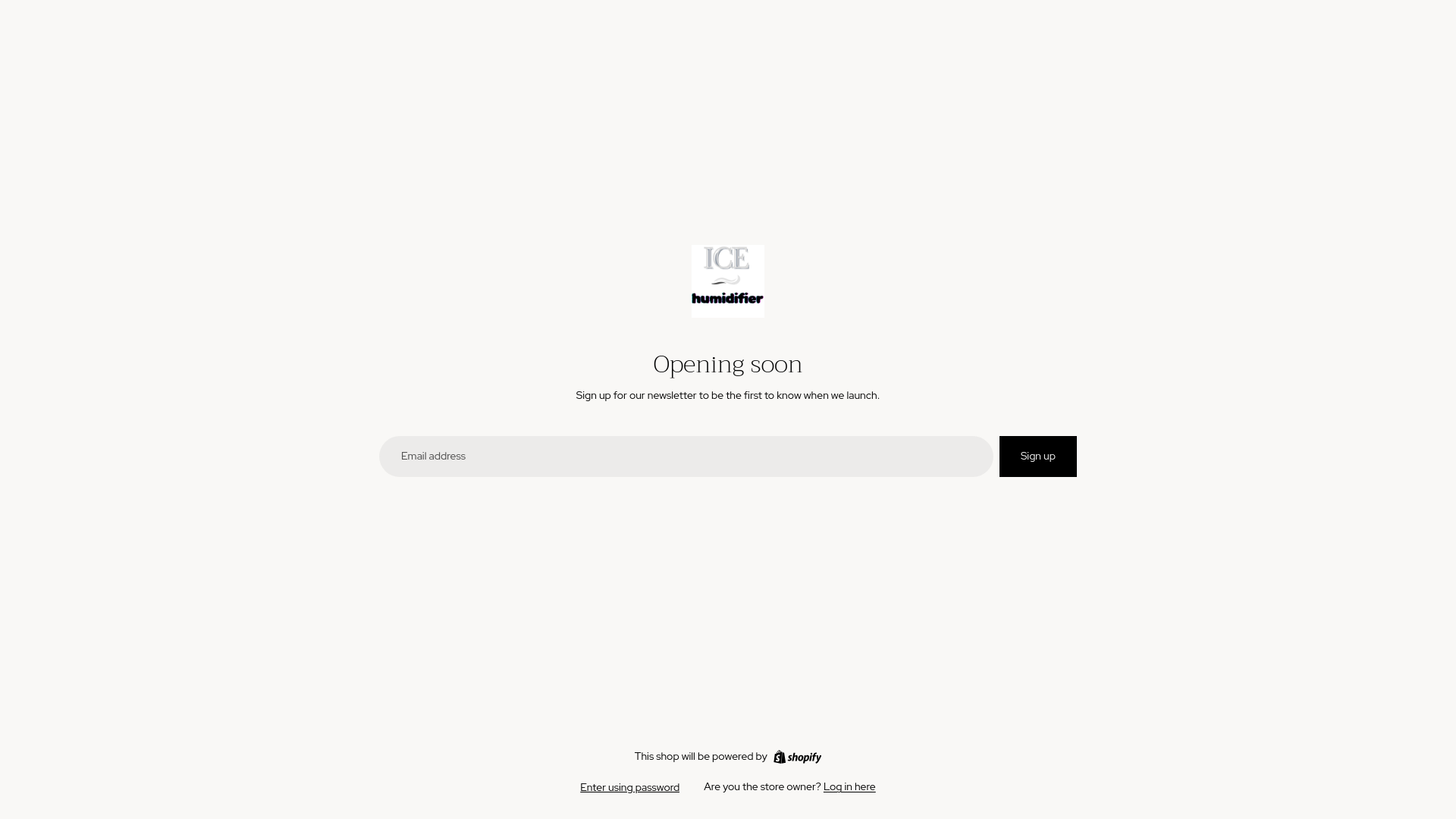 website screenshot of https://icehumidifier.shop/