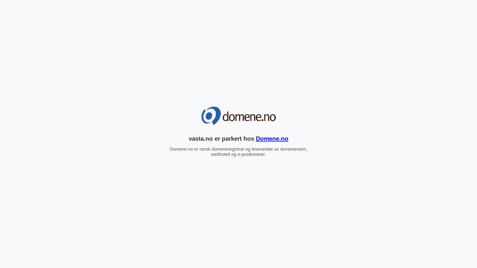 website screenshot of https://vasta.no/