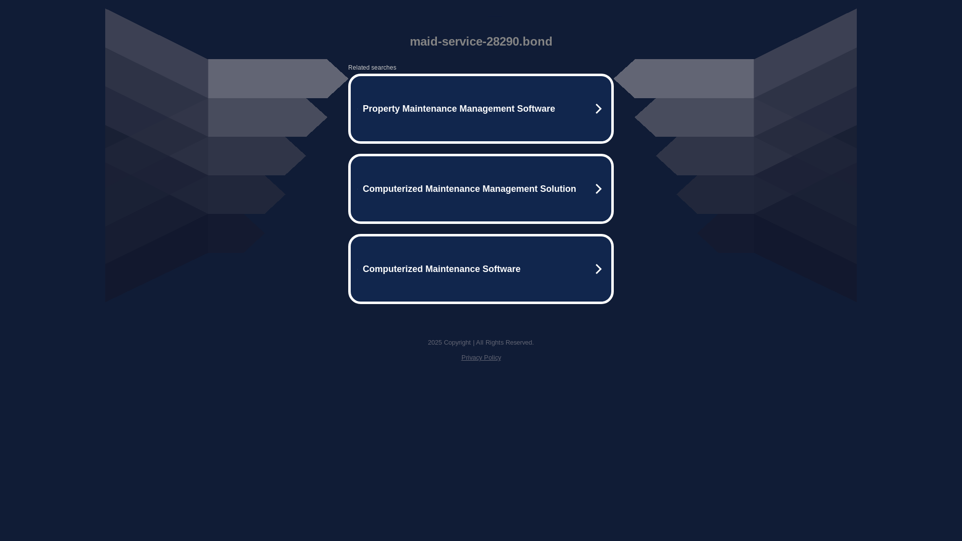 website screenshot of https://maid-service-28290.bond/