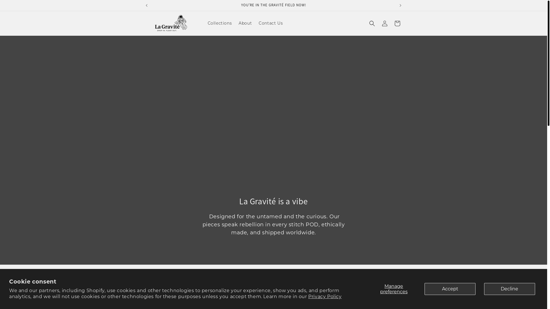 website screenshot of https://lagraviteglobal.com/