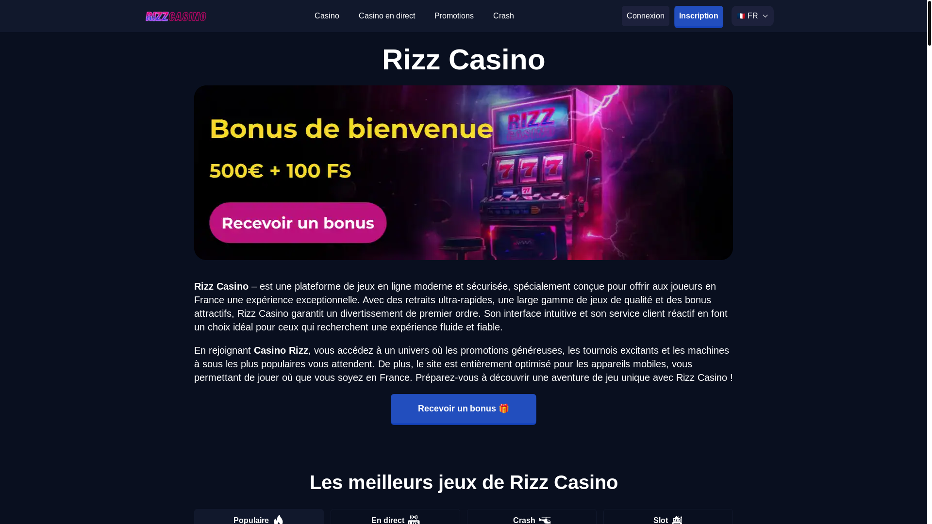 website screenshot of https://rizzzcasino-fr-4097.pages.dev/
