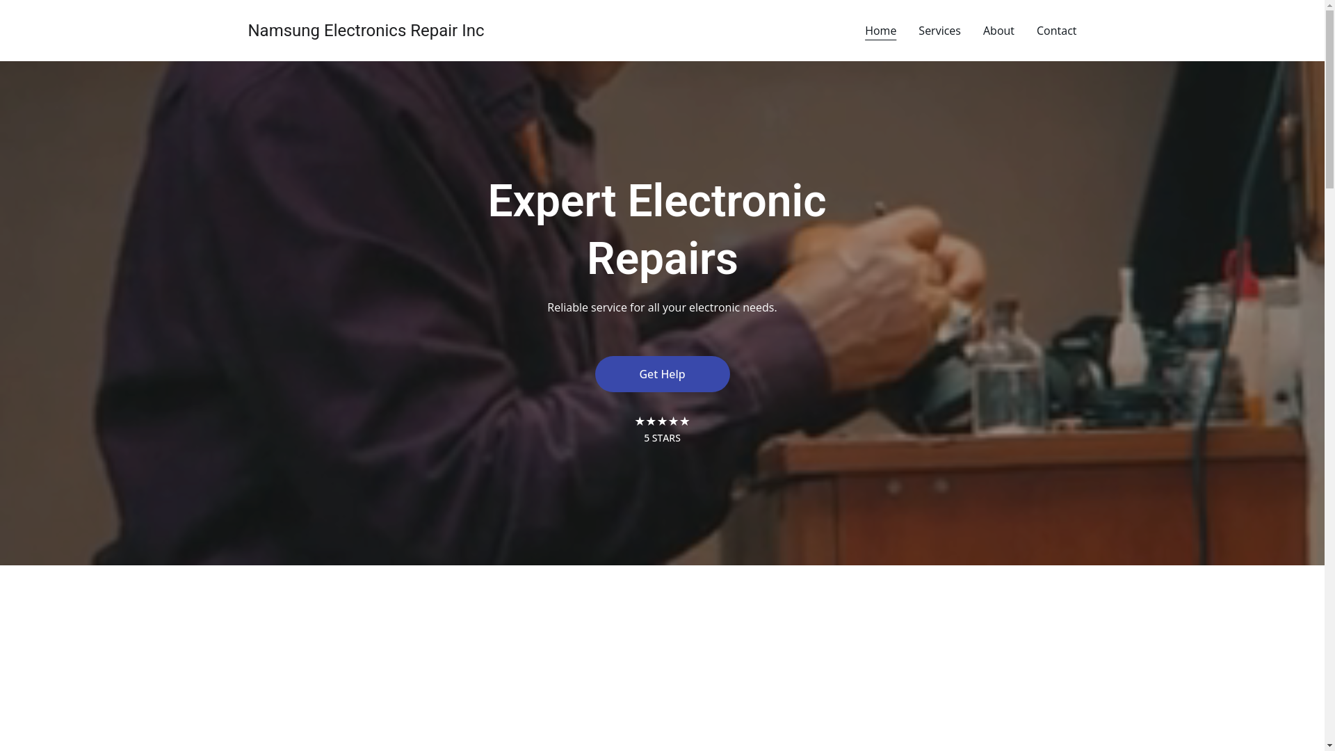 website screenshot of https://namsangrepair.com/