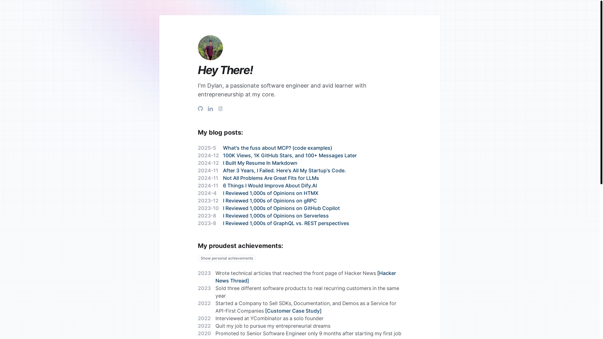 website screenshot of https://dphuang2-github-io.pages.dev/