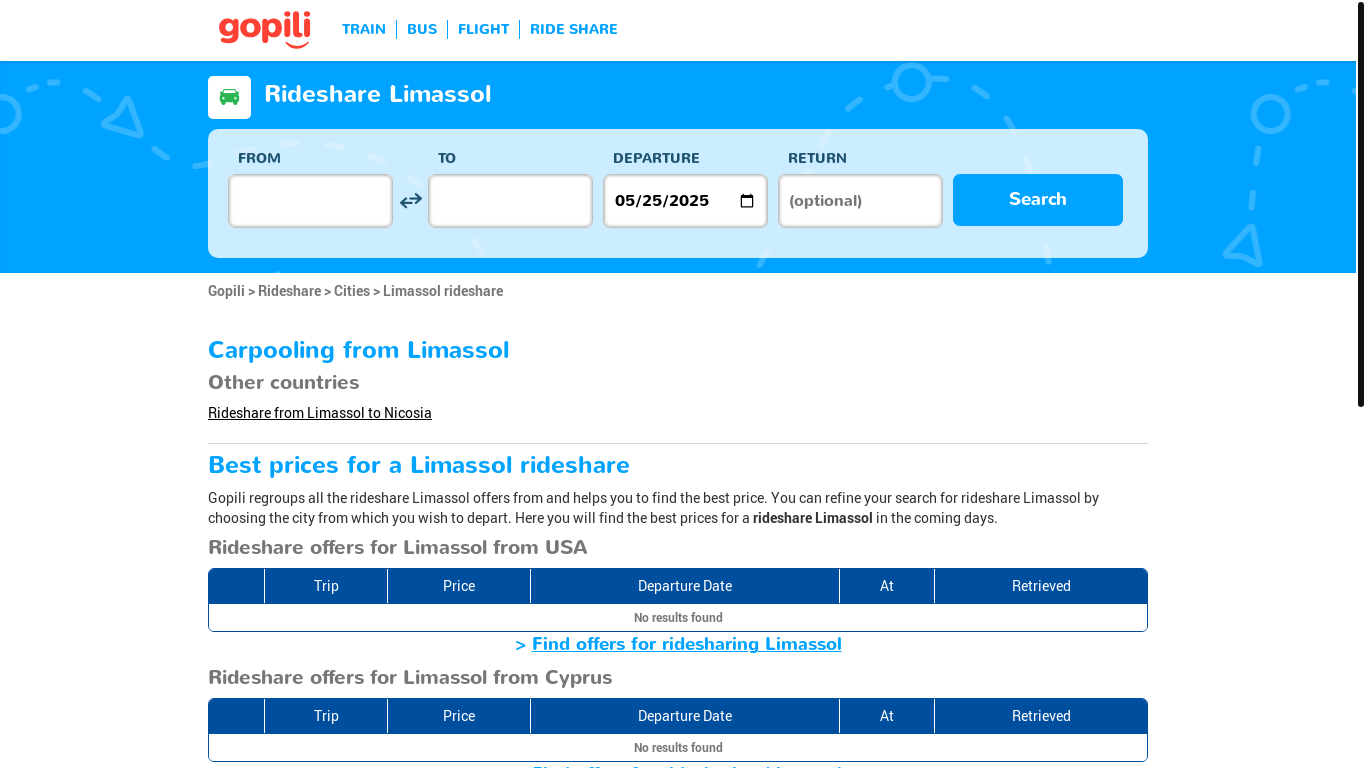 website screenshot of https://www.gopili.com/en-us/rideshare/city/rideshare-to-limassol-t11008.html