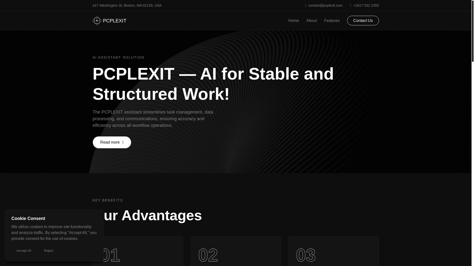 website screenshot of https://pcplexit.com/