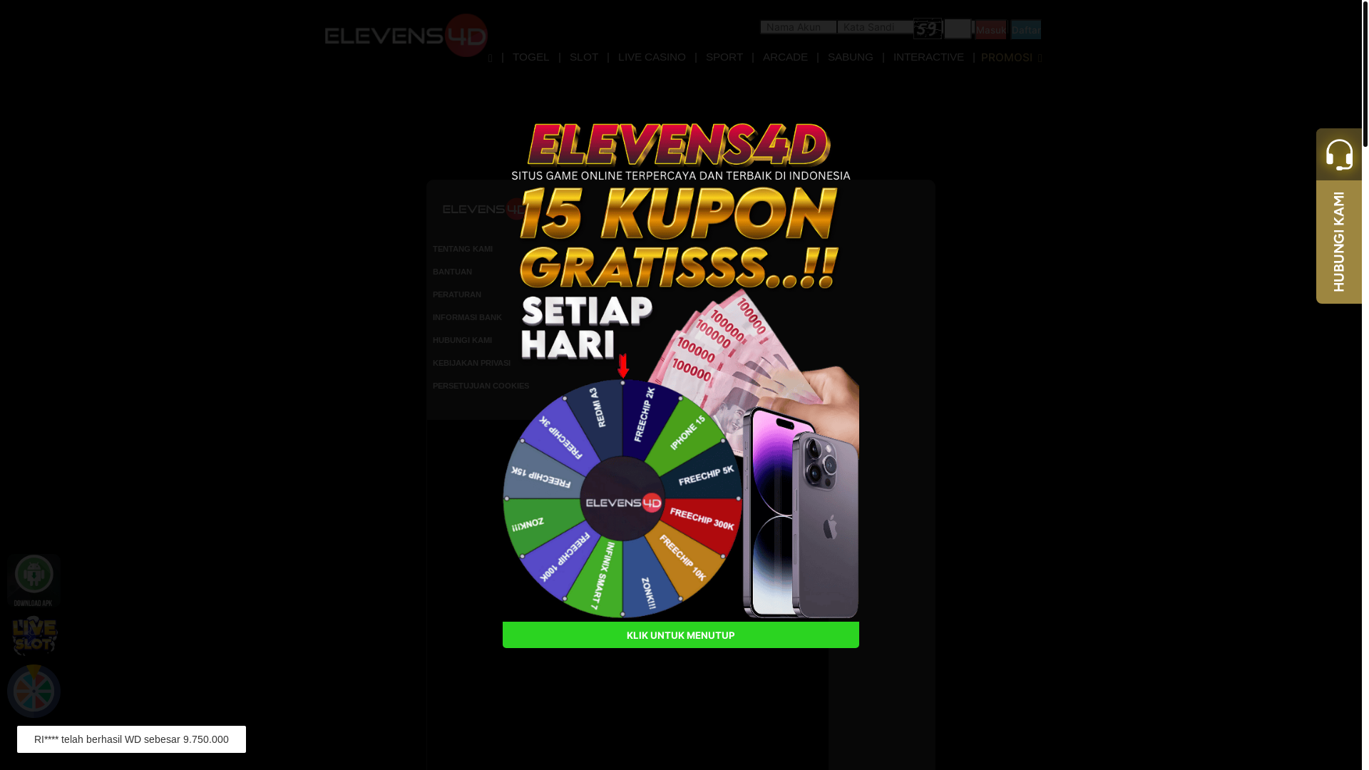 website screenshot of https://elevens4dcd.com/