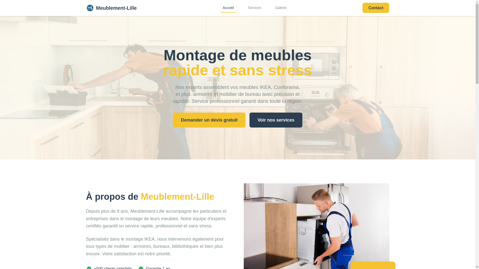 website screenshot of https://meublement-lille.com/