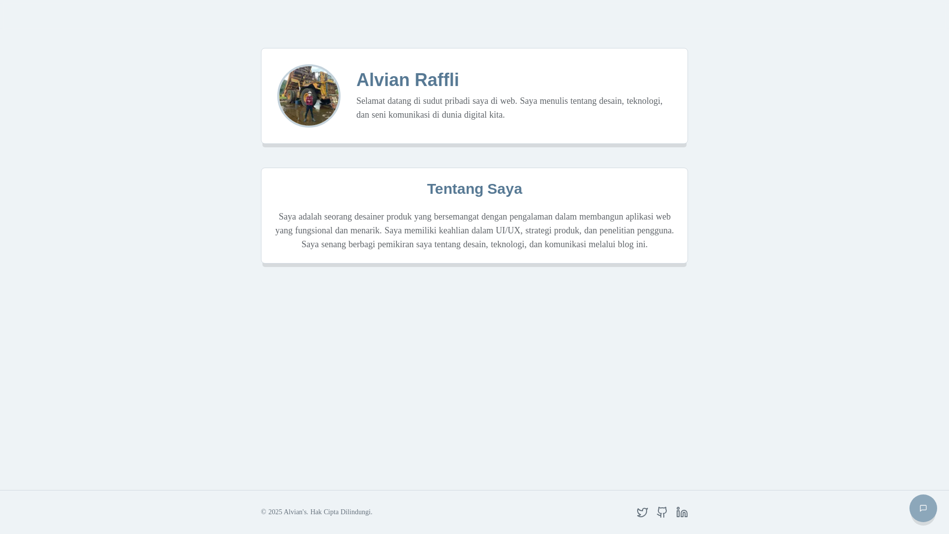 website screenshot of https://alvianraffli.my.id/