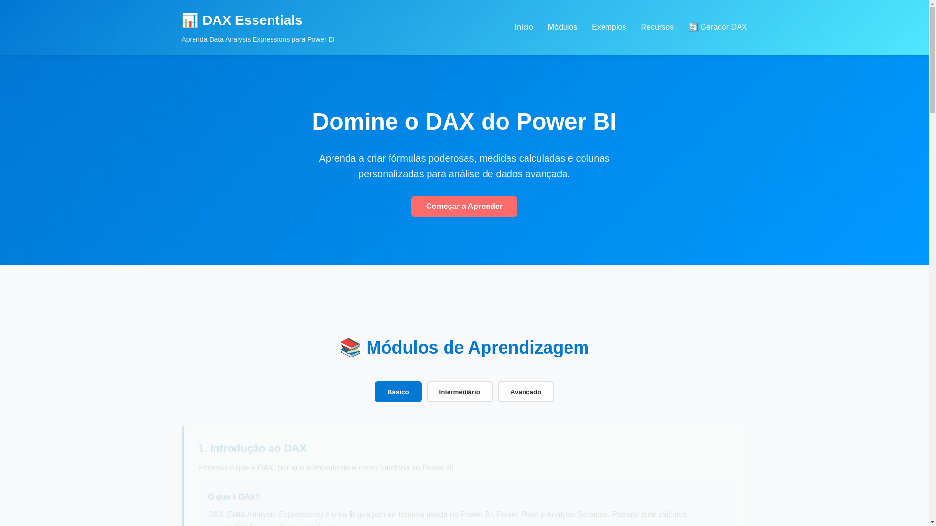 website screenshot of https://dax-essentials.pages.dev/