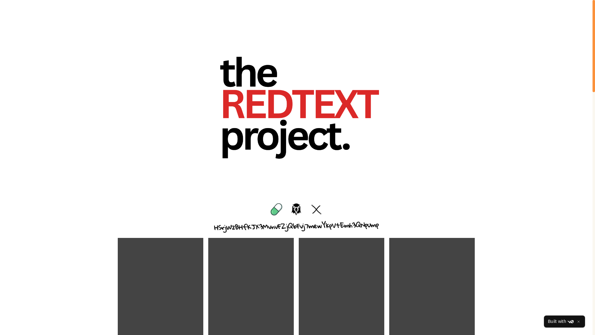 website screenshot of https://redtext.xyz/