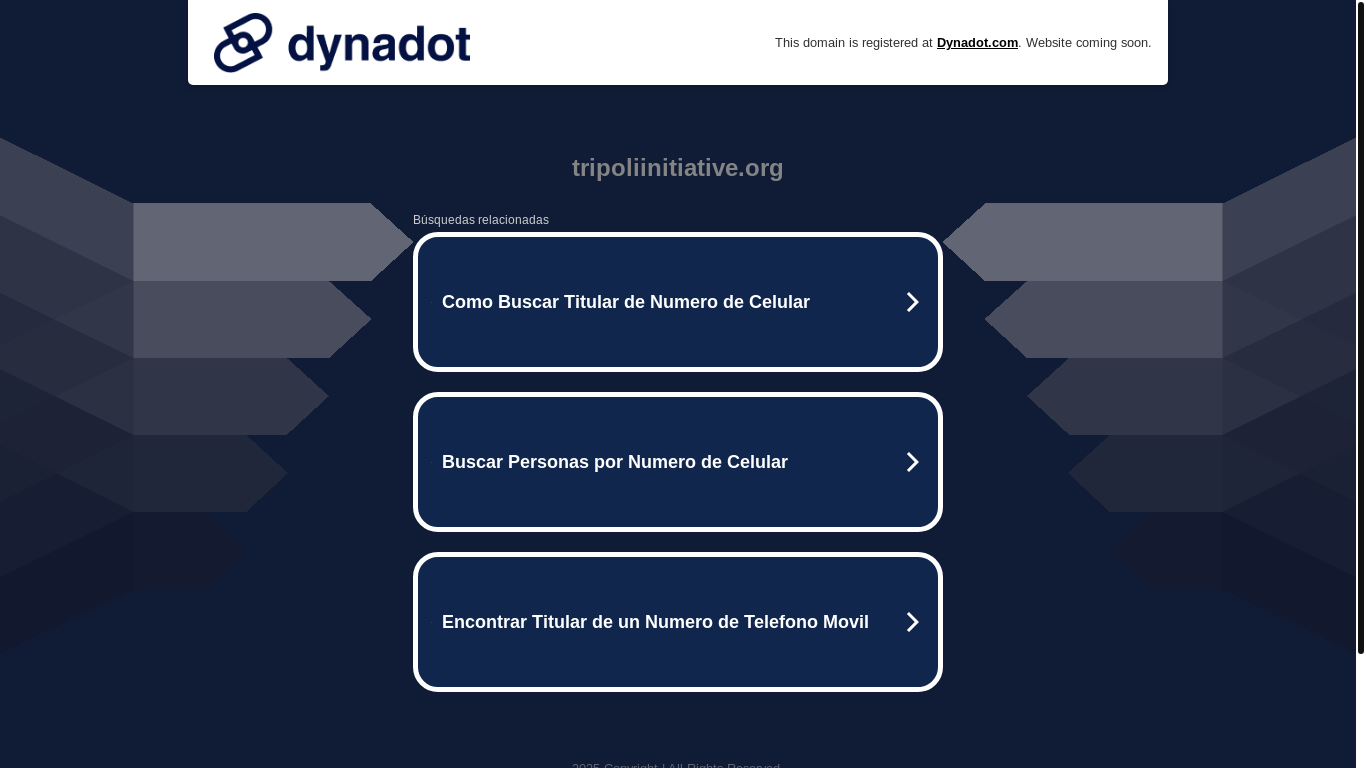 website screenshot of https://tripoliinitiative.org/