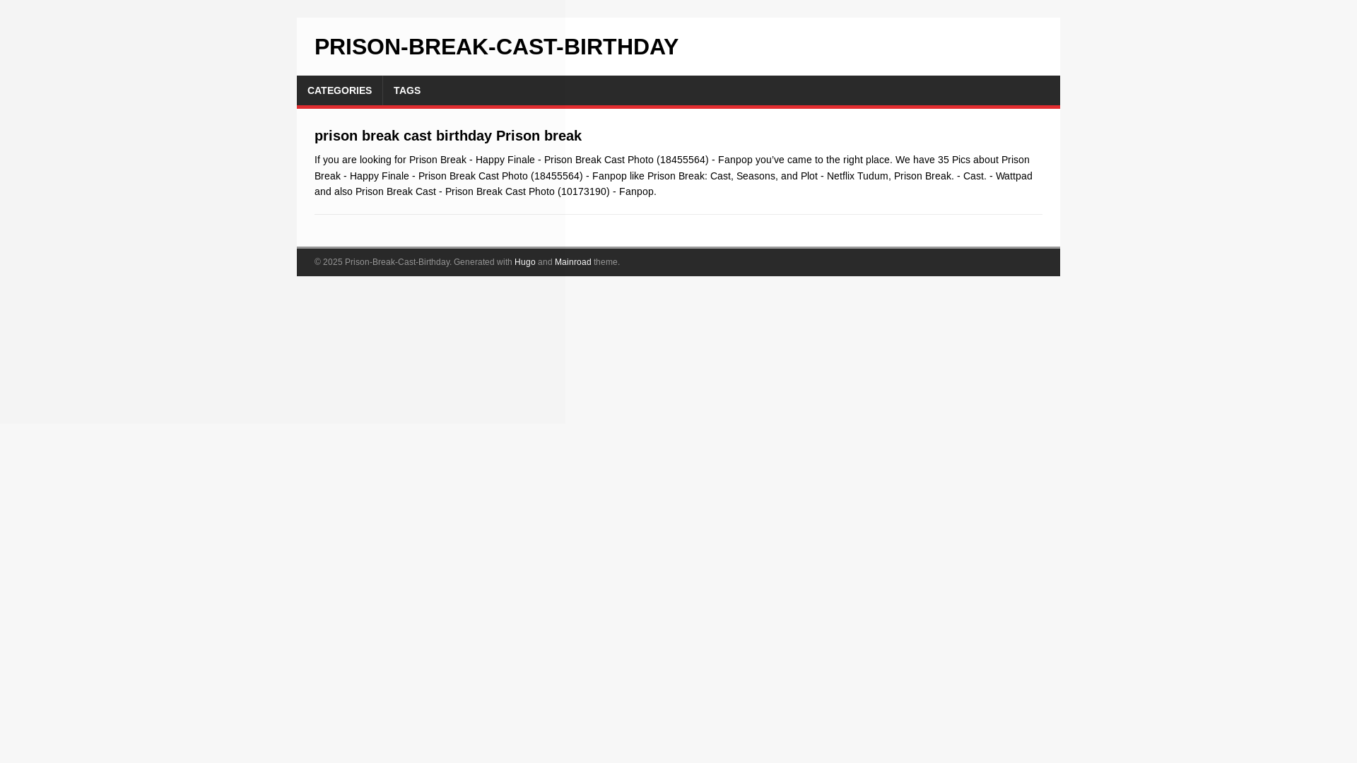 website screenshot of https://prison-break-cast-birthday.pages.dev/