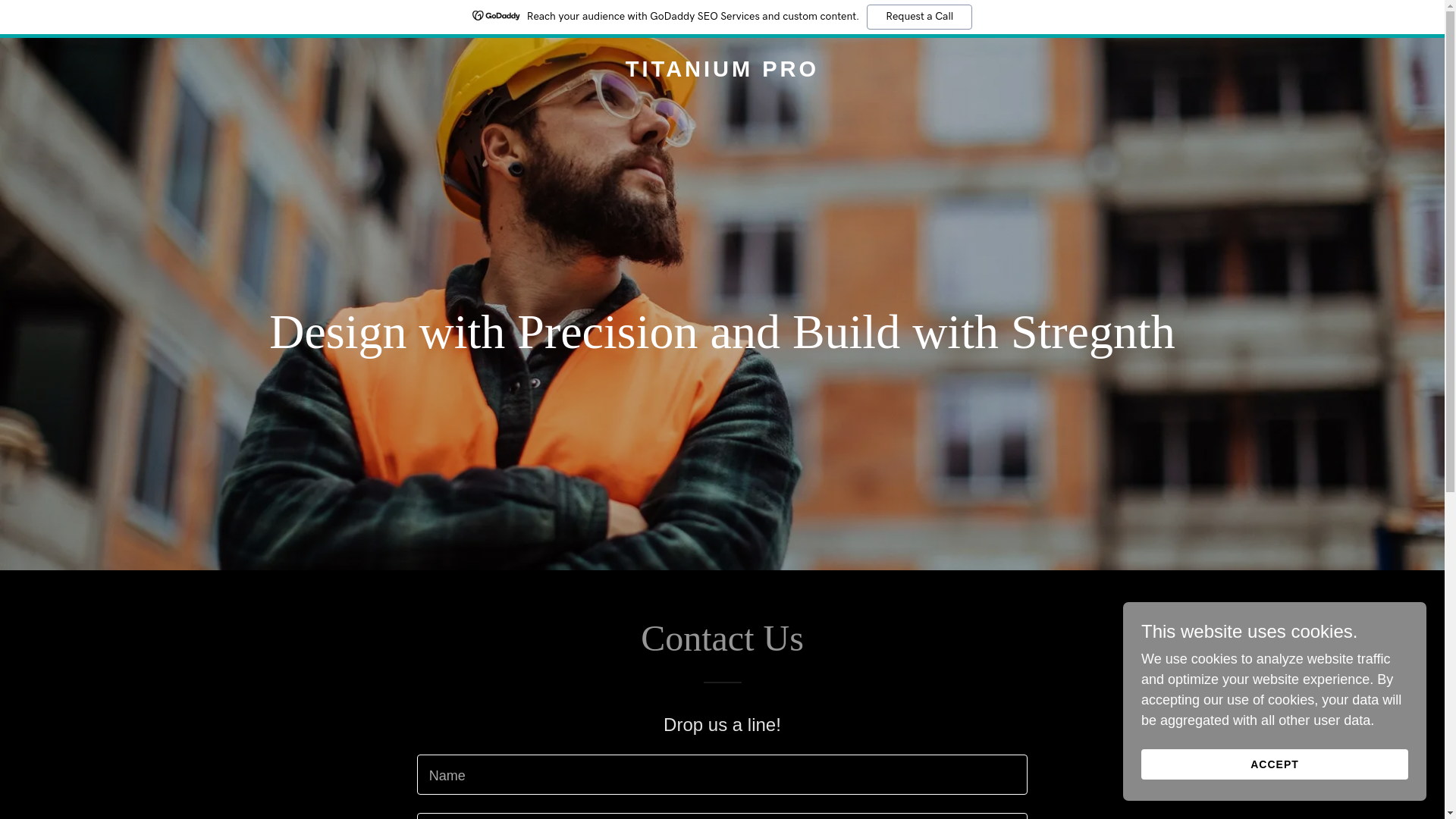 website screenshot of https://titaniumpro.solutions/