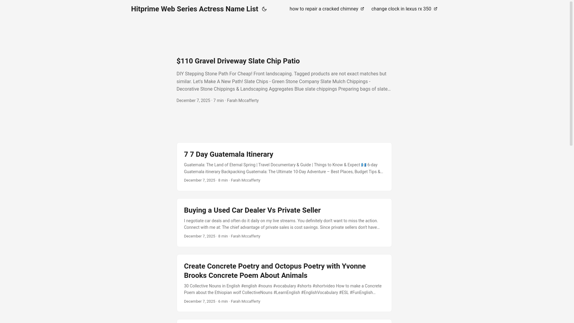 website screenshot of https://hitprimewebseriesactressnamelist.pages.dev/