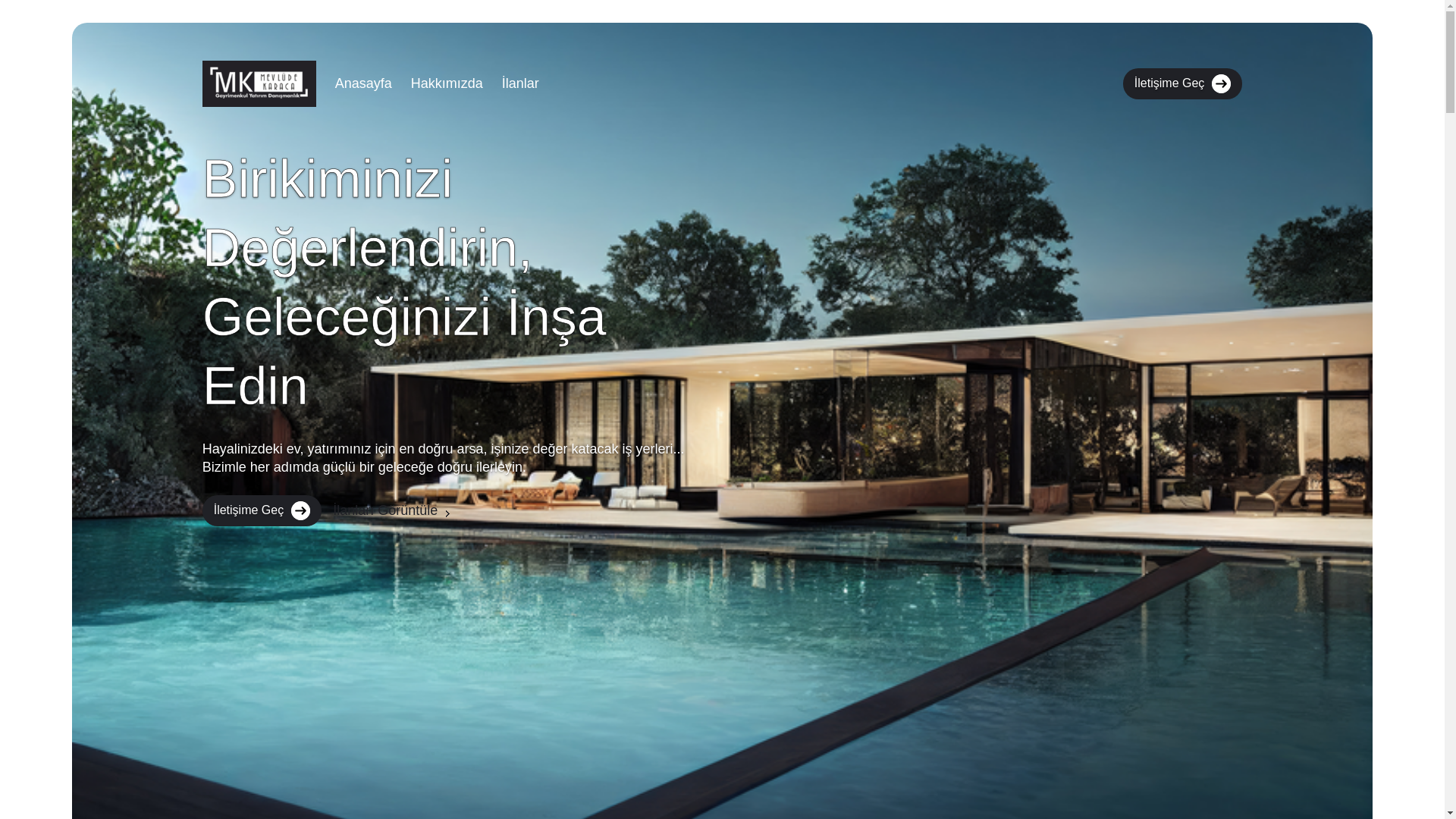 website screenshot of https://mevludekaracagayrimenkul.com/