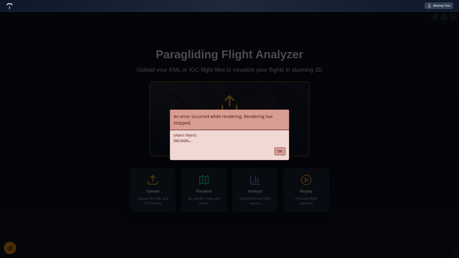 website screenshot of https://paragliding-flight-analyzer.pages.dev/