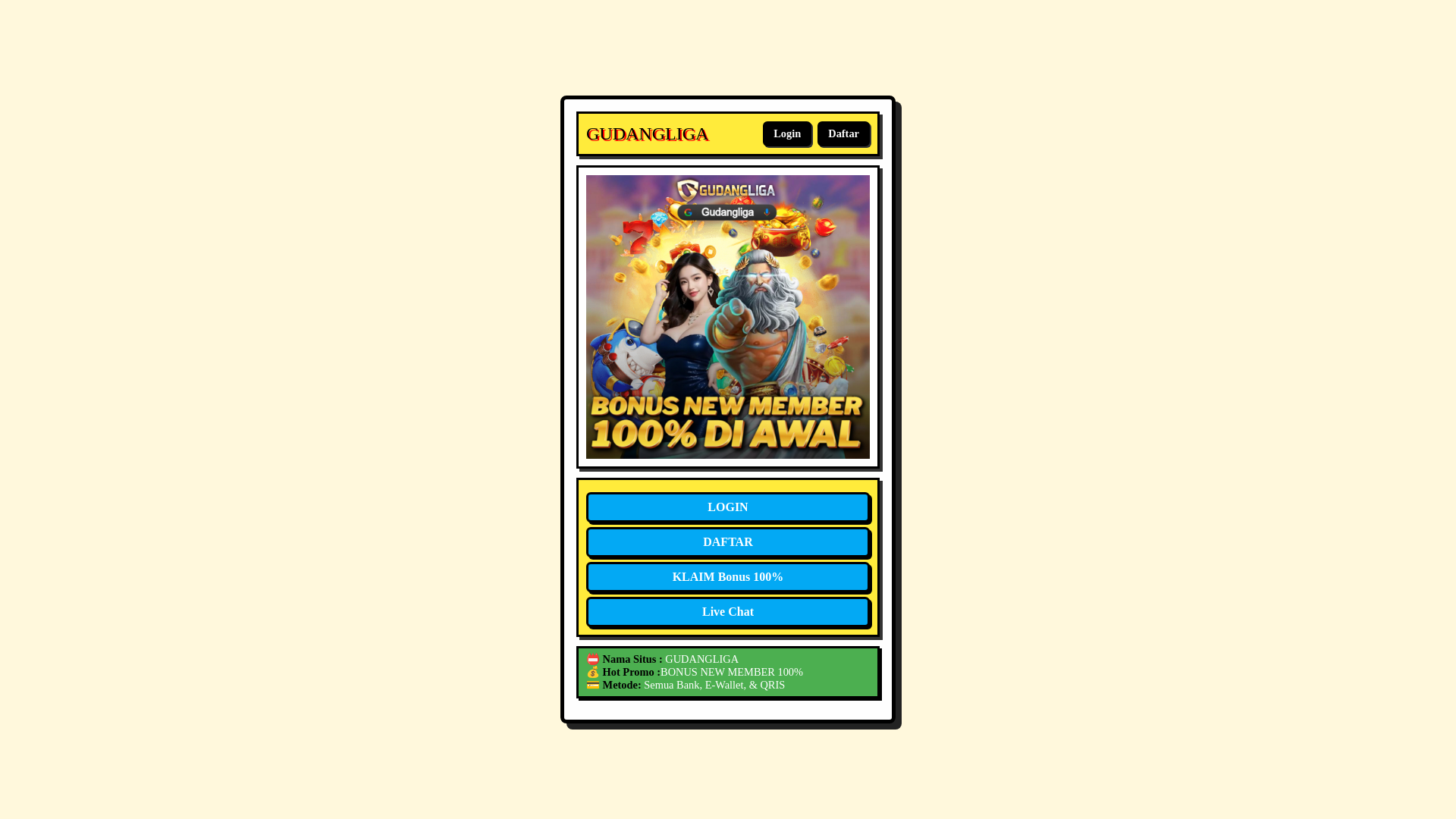 website screenshot of https://gudangac.pages.dev/
