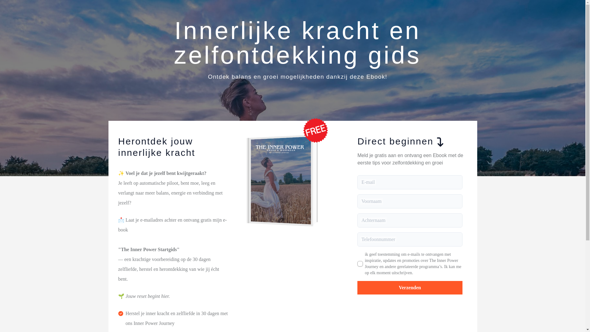 website screenshot of https://theinnerpower.be/