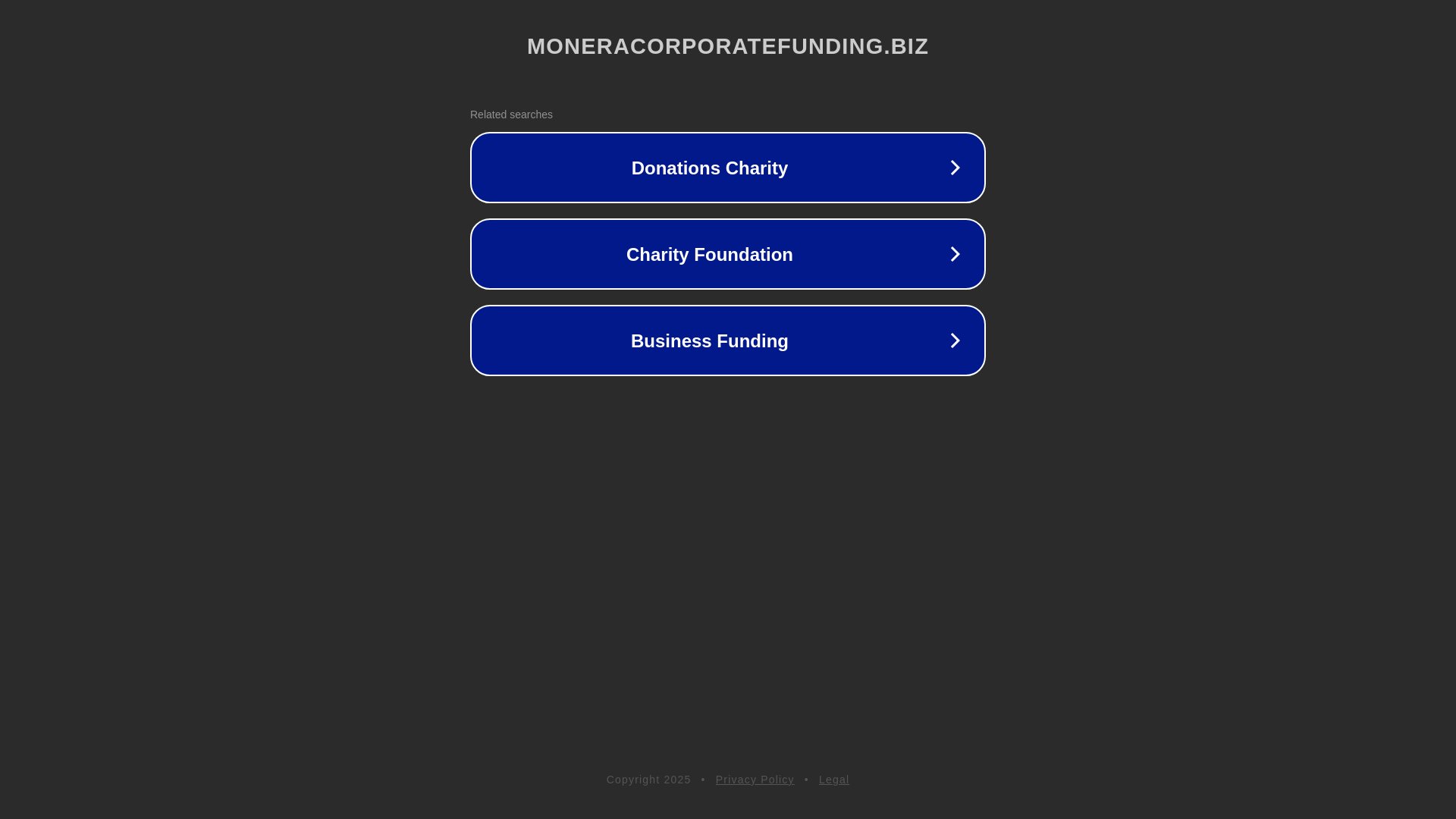 website screenshot of https://moneracorporatefunding.biz/