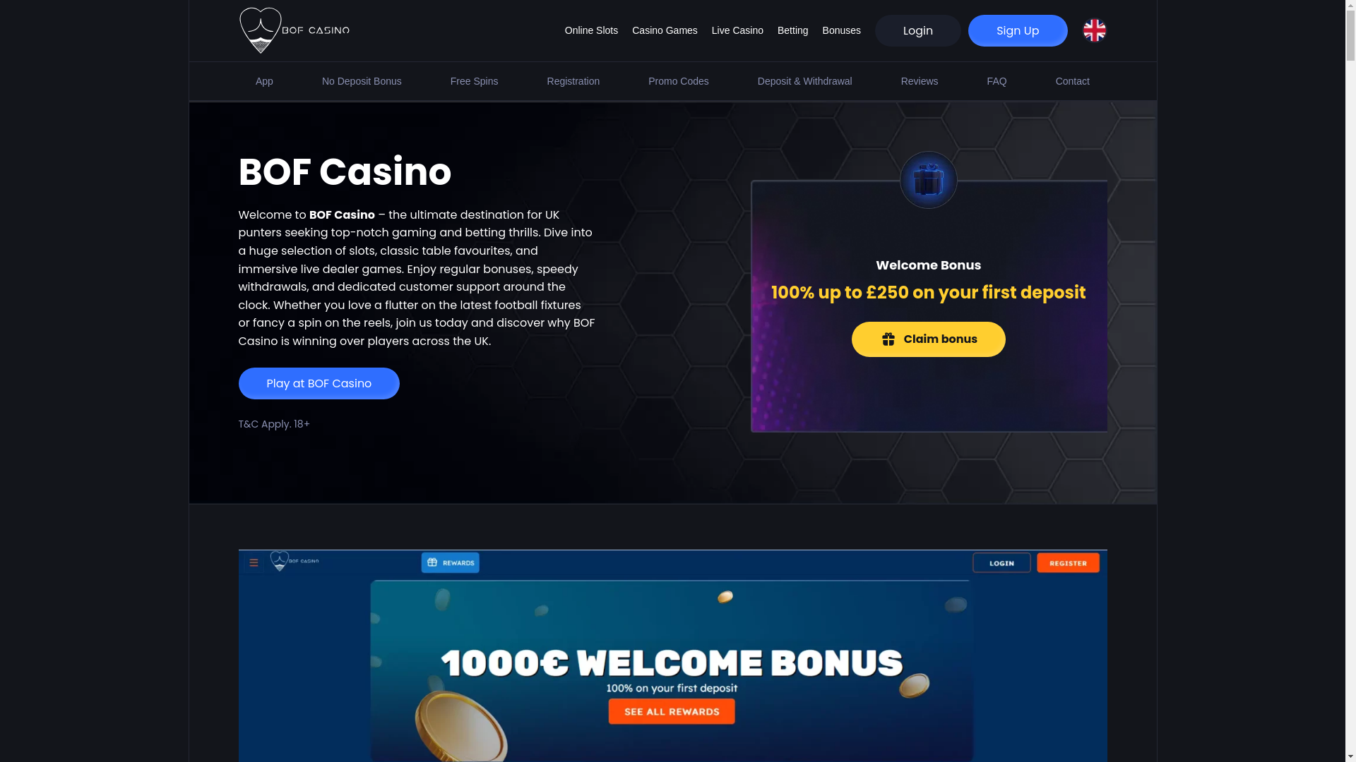 website screenshot of https://bof-casino-online.co.uk/