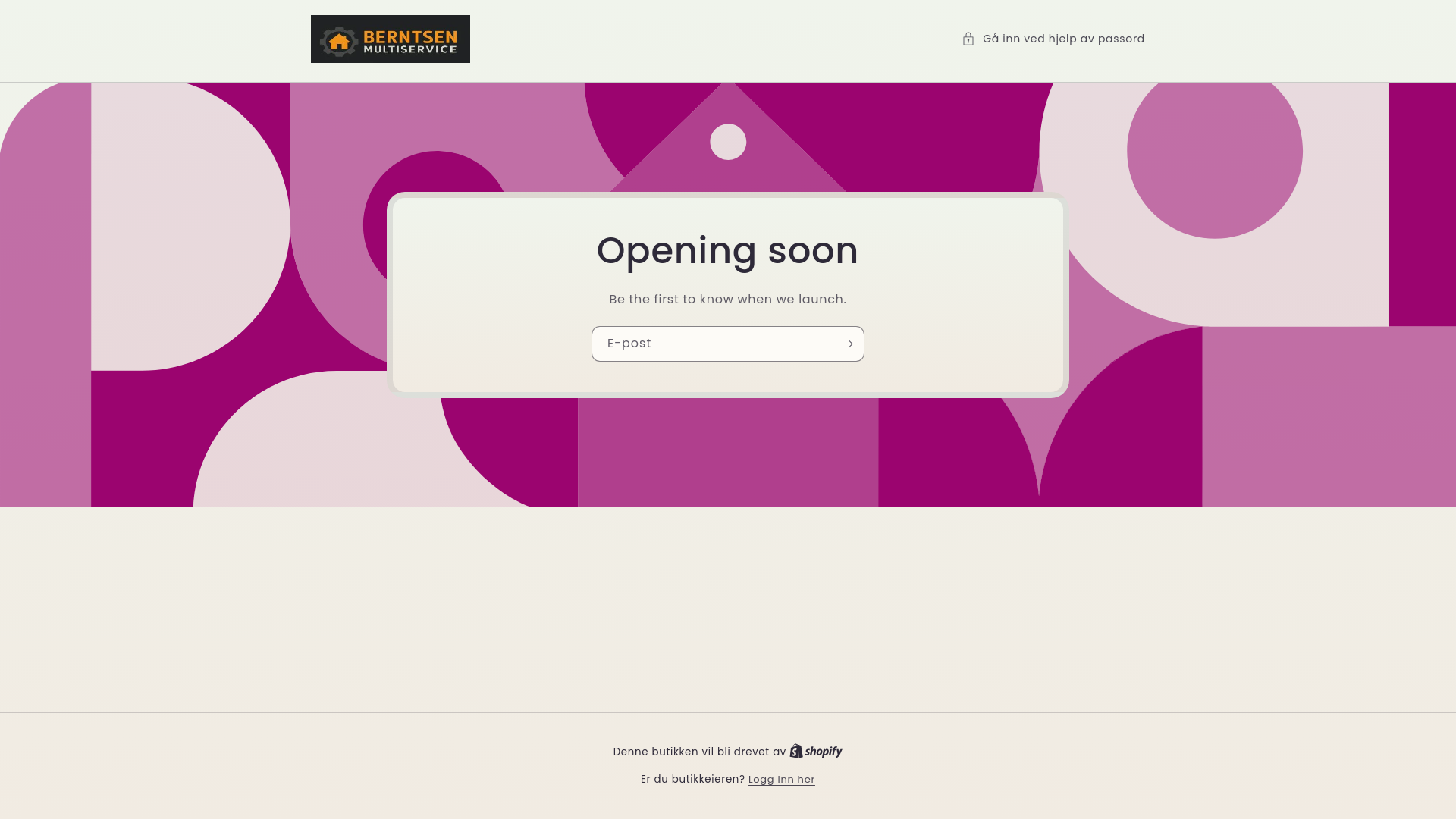 website screenshot of https://berntsen-multiservice.no/