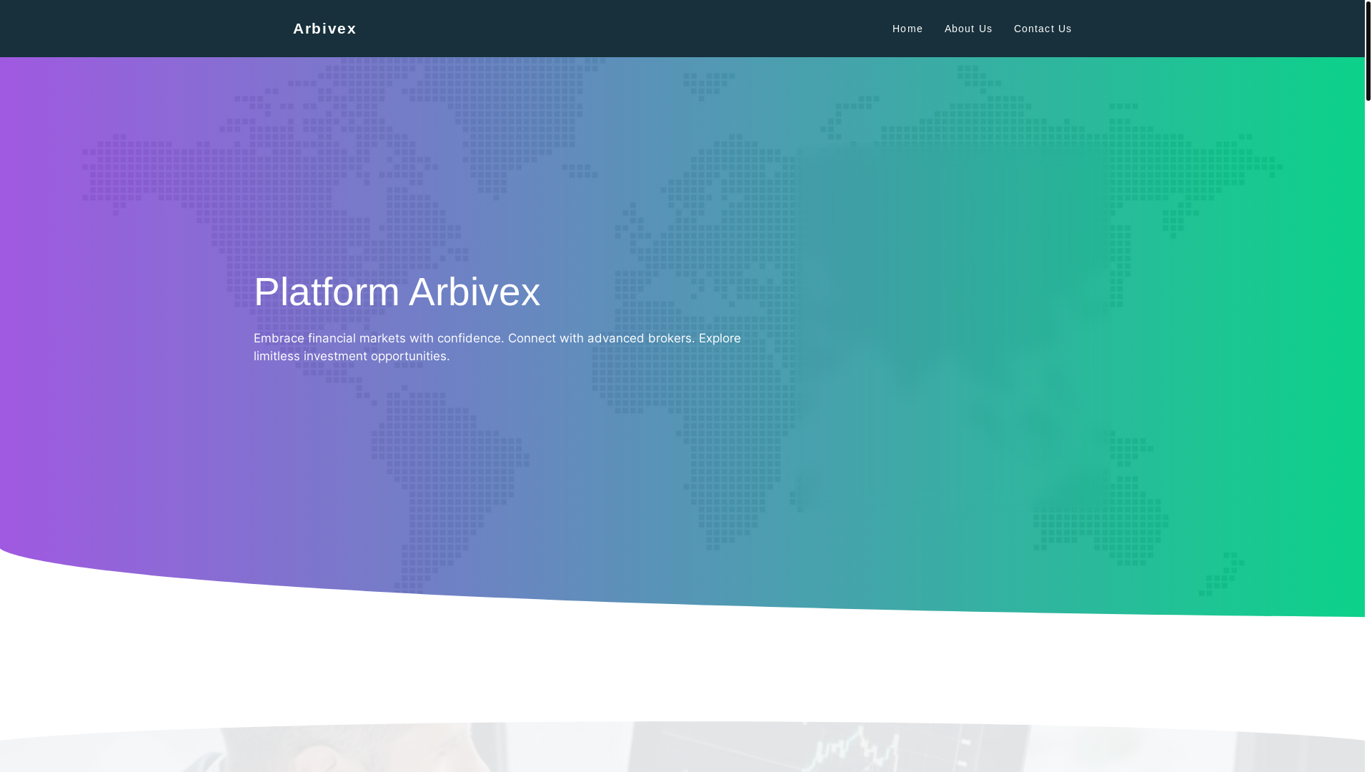website screenshot of https://arbivex-app.com/