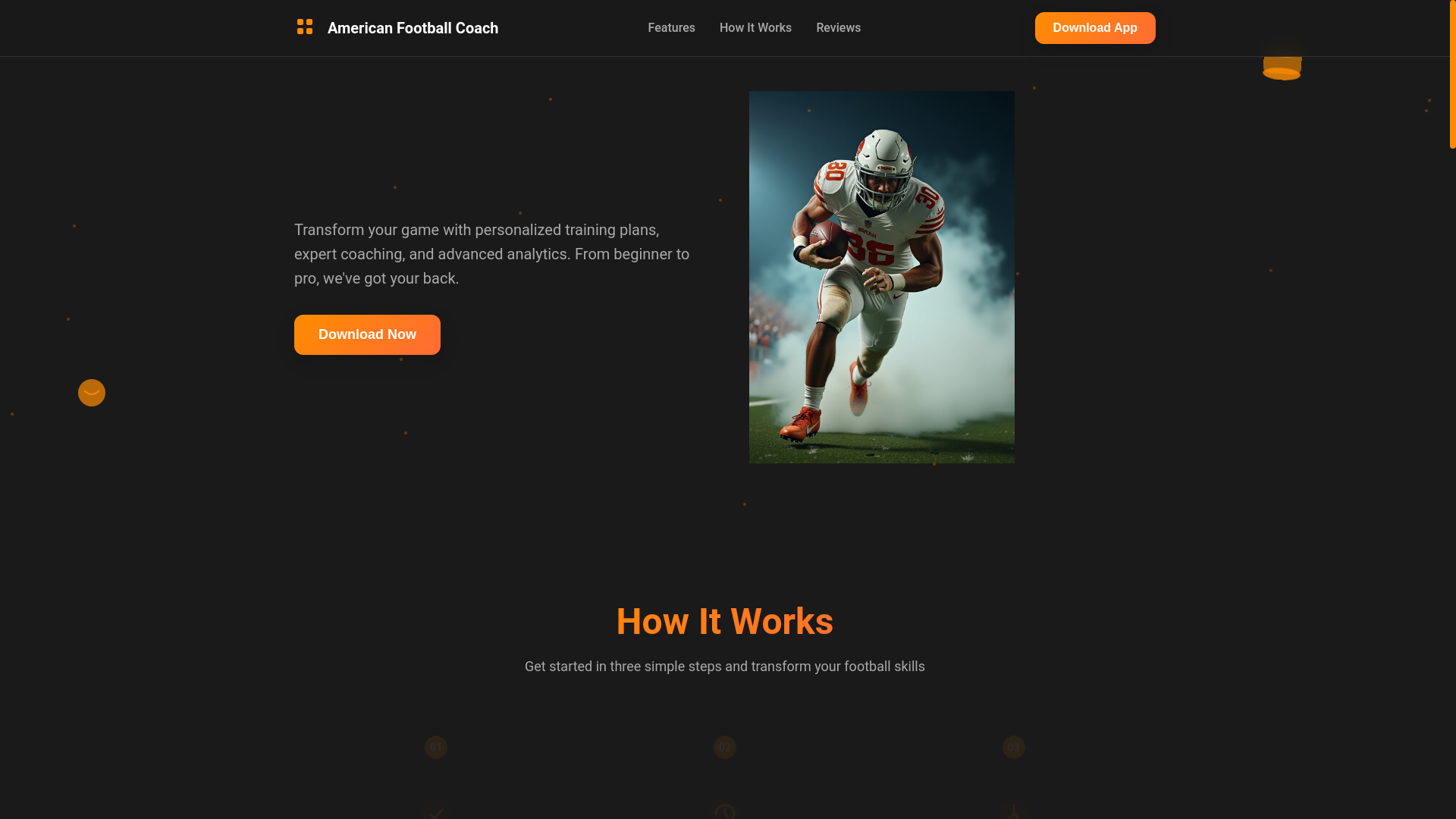 website screenshot of https://footballmaxcore.online/