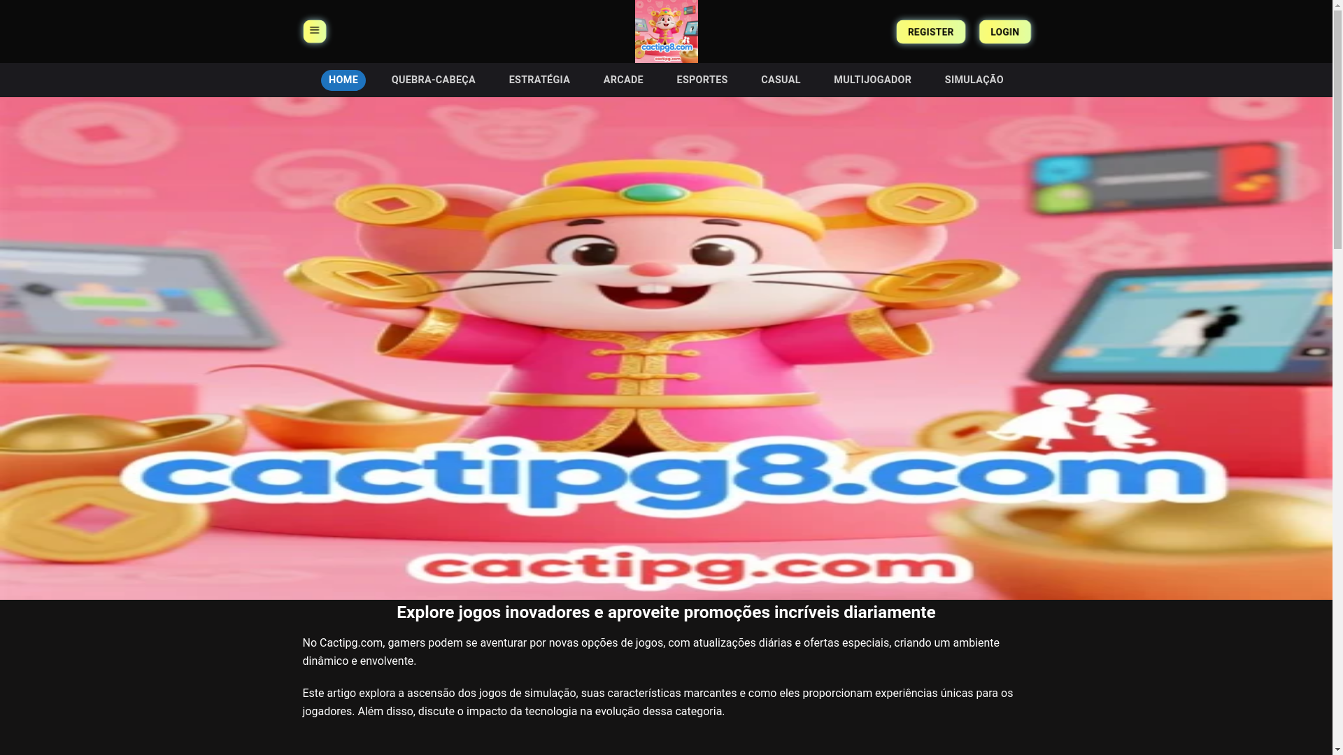 website screenshot of https://cactipg8.com/
