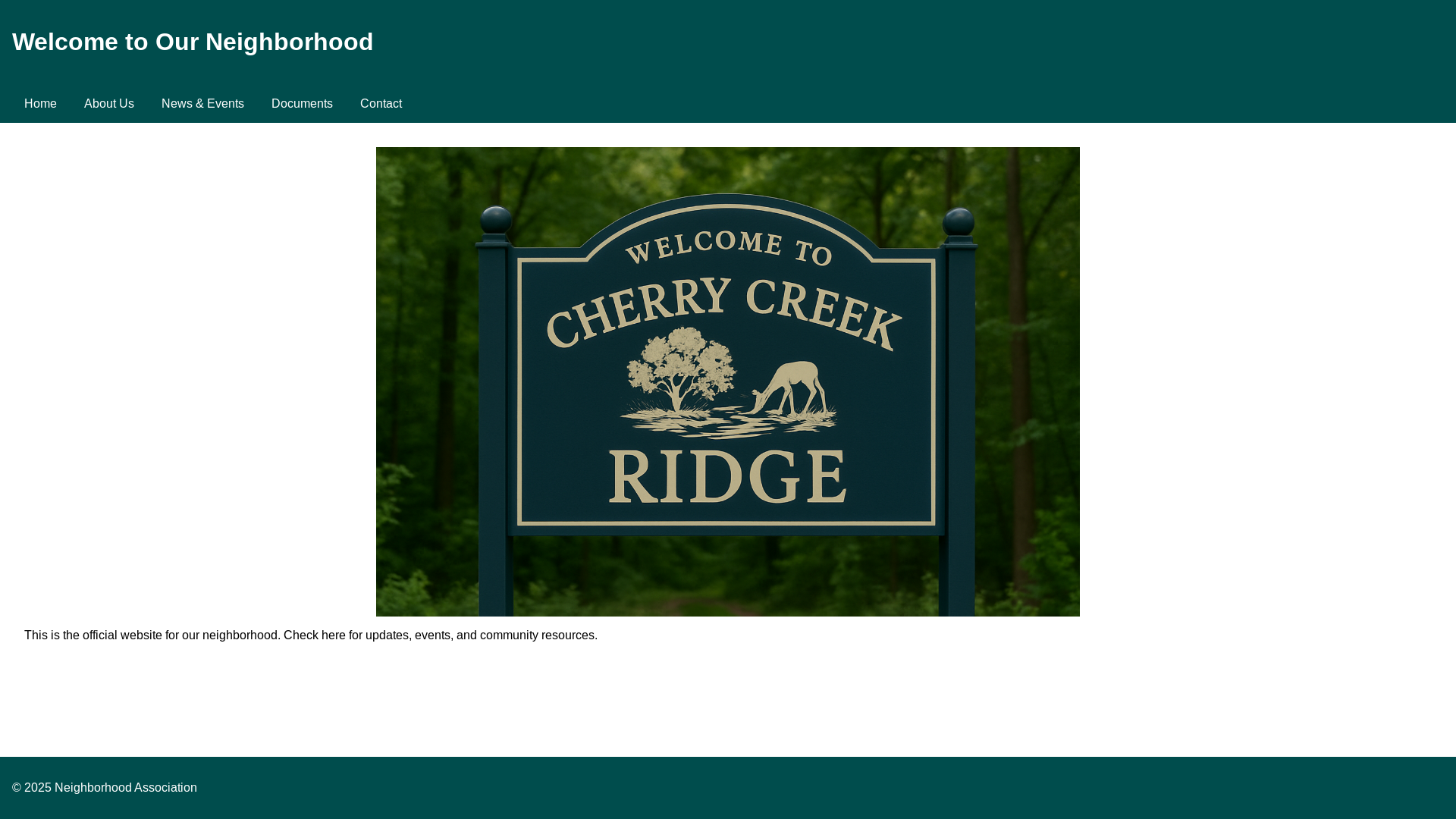 website screenshot of https://cherrycreekridge.com/
