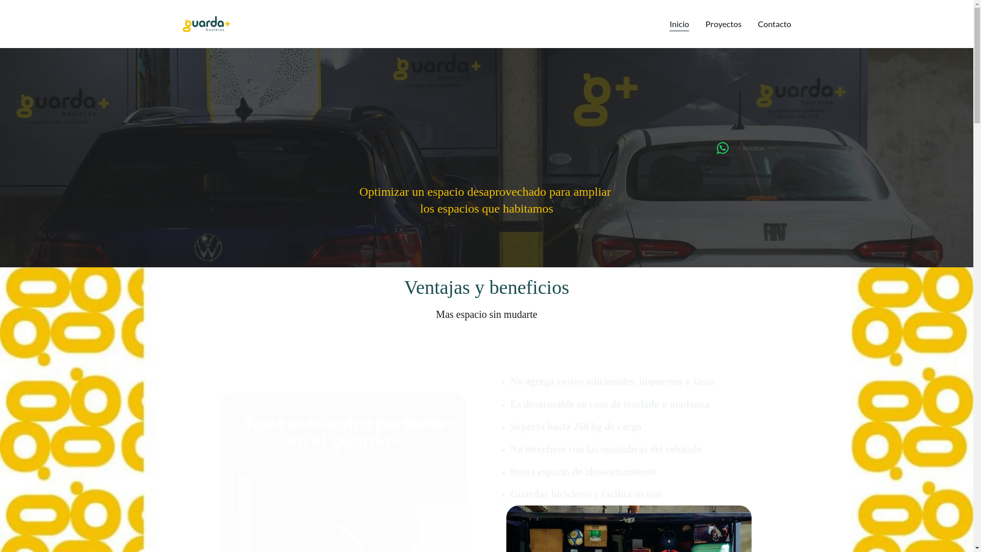 website screenshot of https://guardamas.ar/