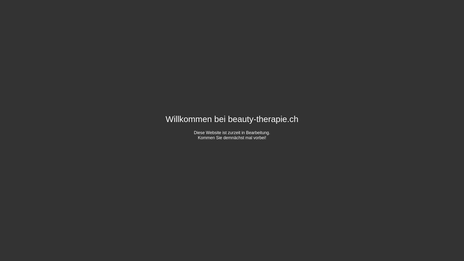 website screenshot of https://beauty-therapie.ch/