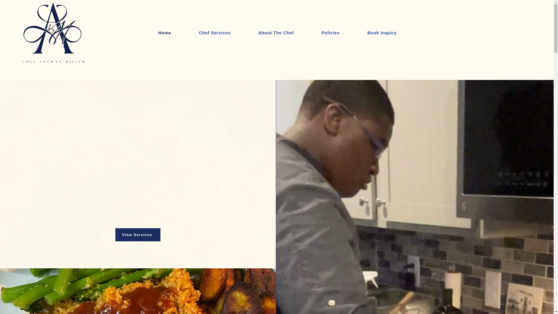 website screenshot of https://chefantwanmiller.com/